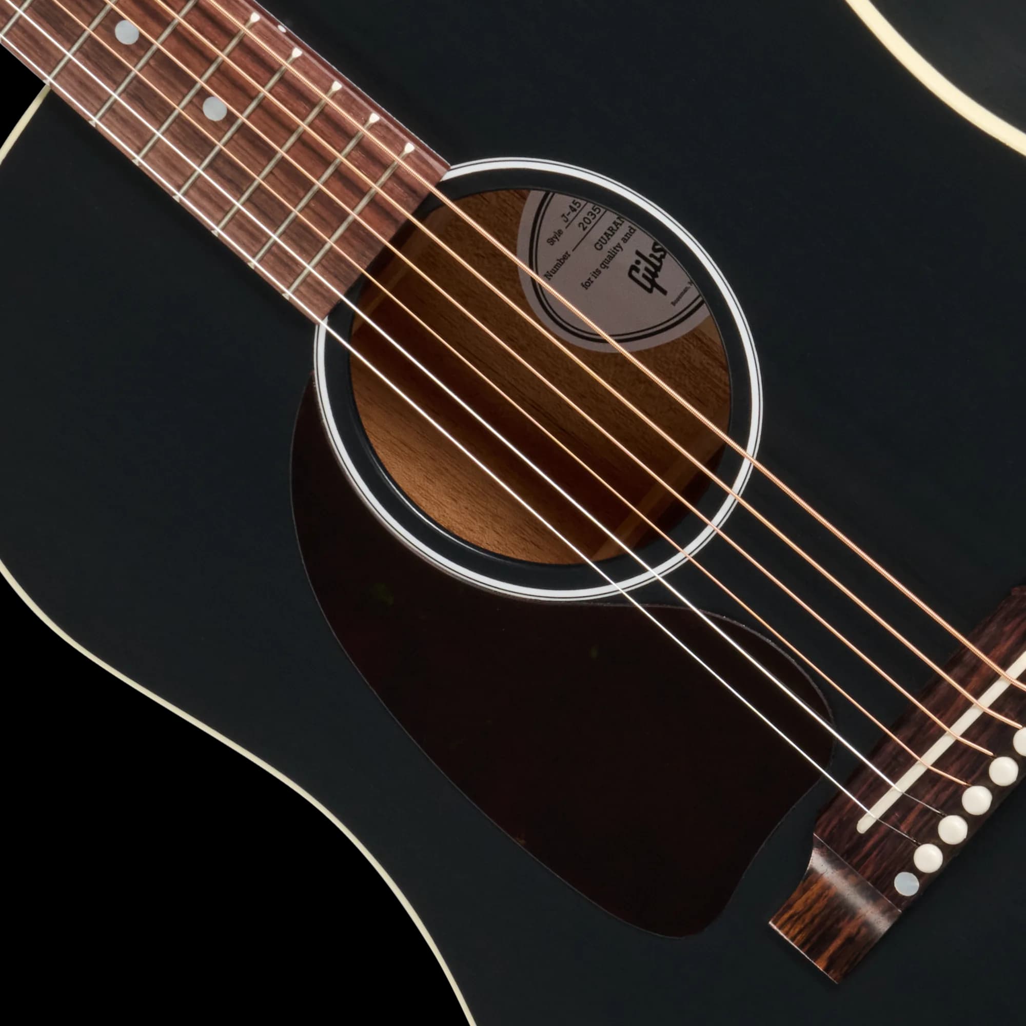 Gibson J-45 Special, Left-Handed, Satin Ebony — photo 6