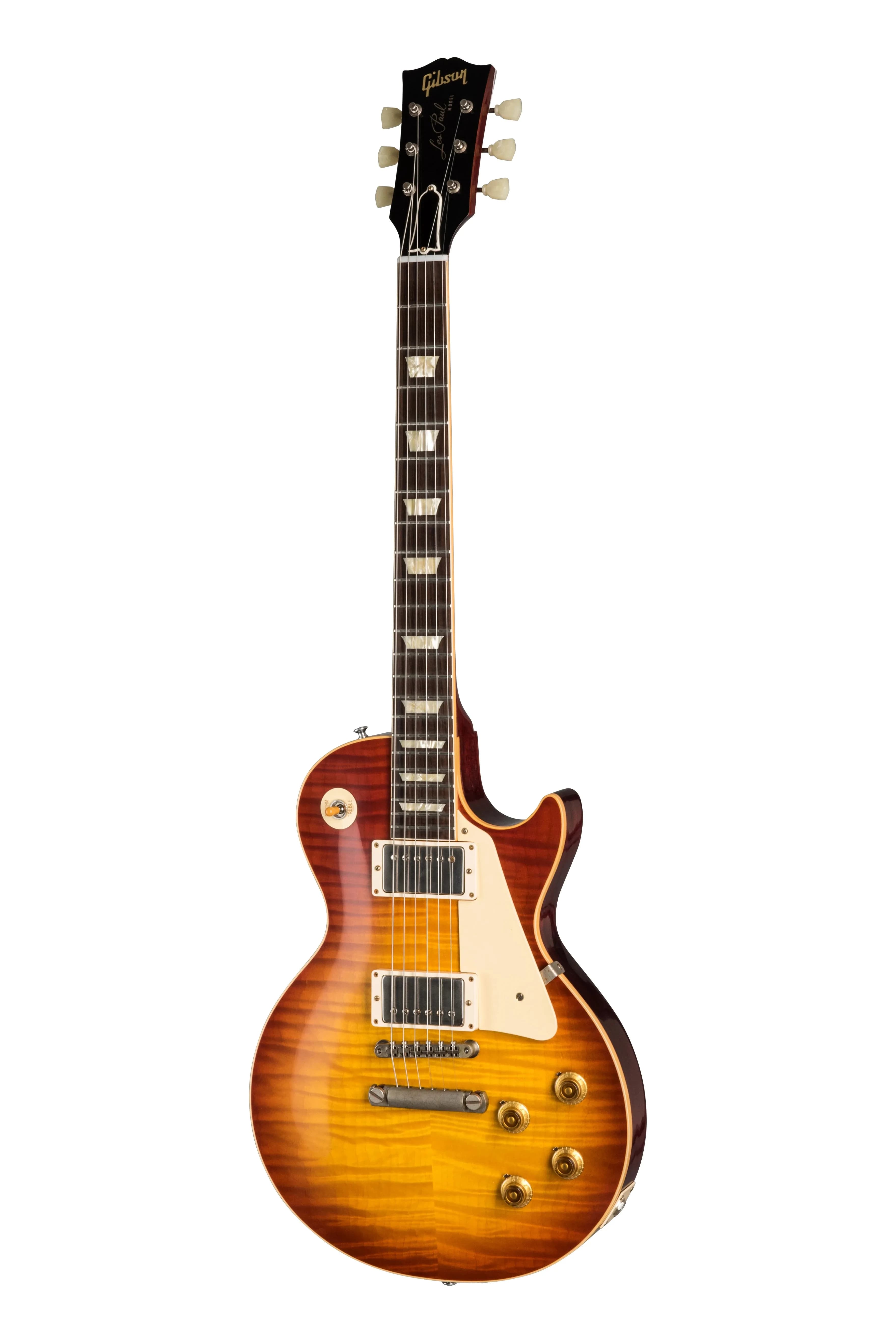 Gibson 60th Anniversary 1959 Les Paul Standard, Sunrise Teaburst (Brown/Pink Lifton Reissue 5-Latch Case Included)
