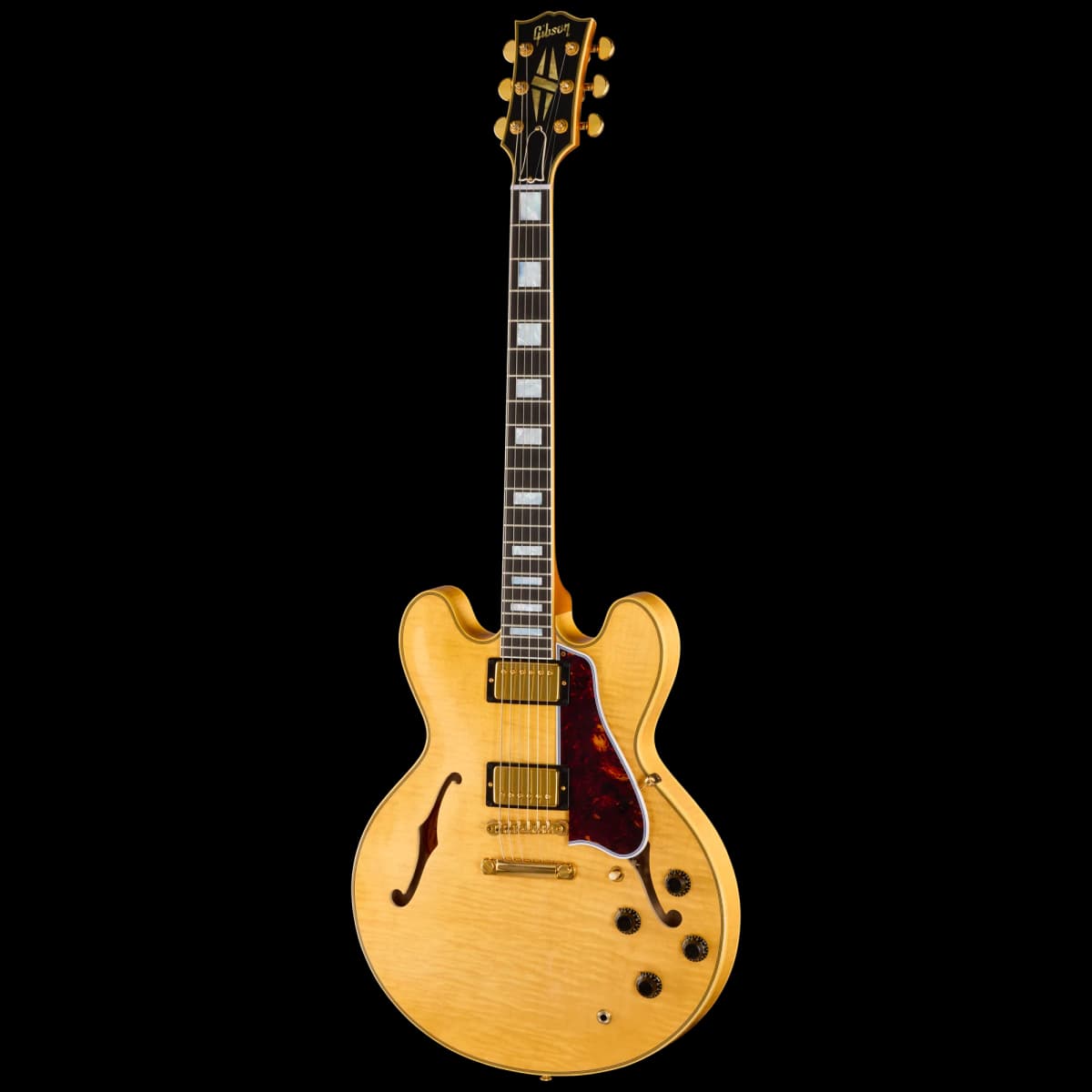 Gibson LE 1960 ES-355 Reissue with Figured Maple, Light Aged, Antique Blonde — photo 3