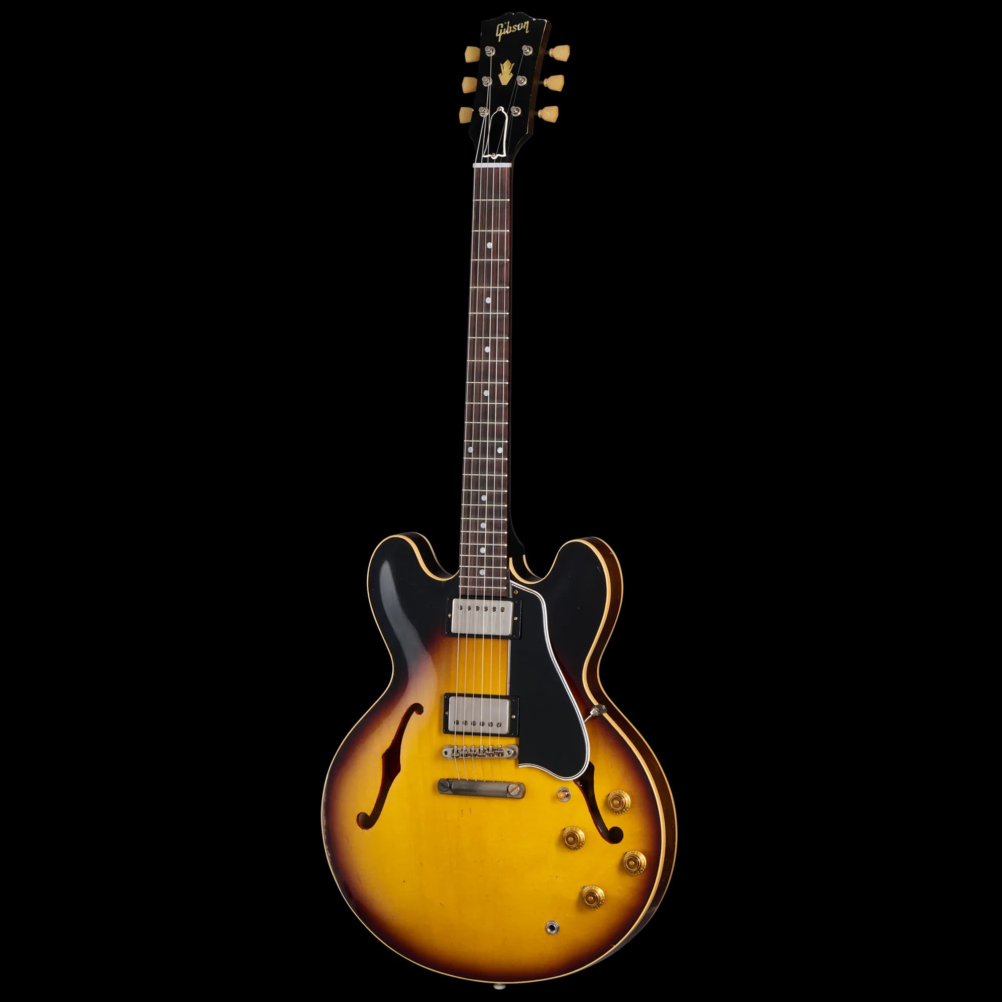 Gibson 1958 ES-335 Reissue, Heavy Aged, Faded Tobacco Burst — photo 2