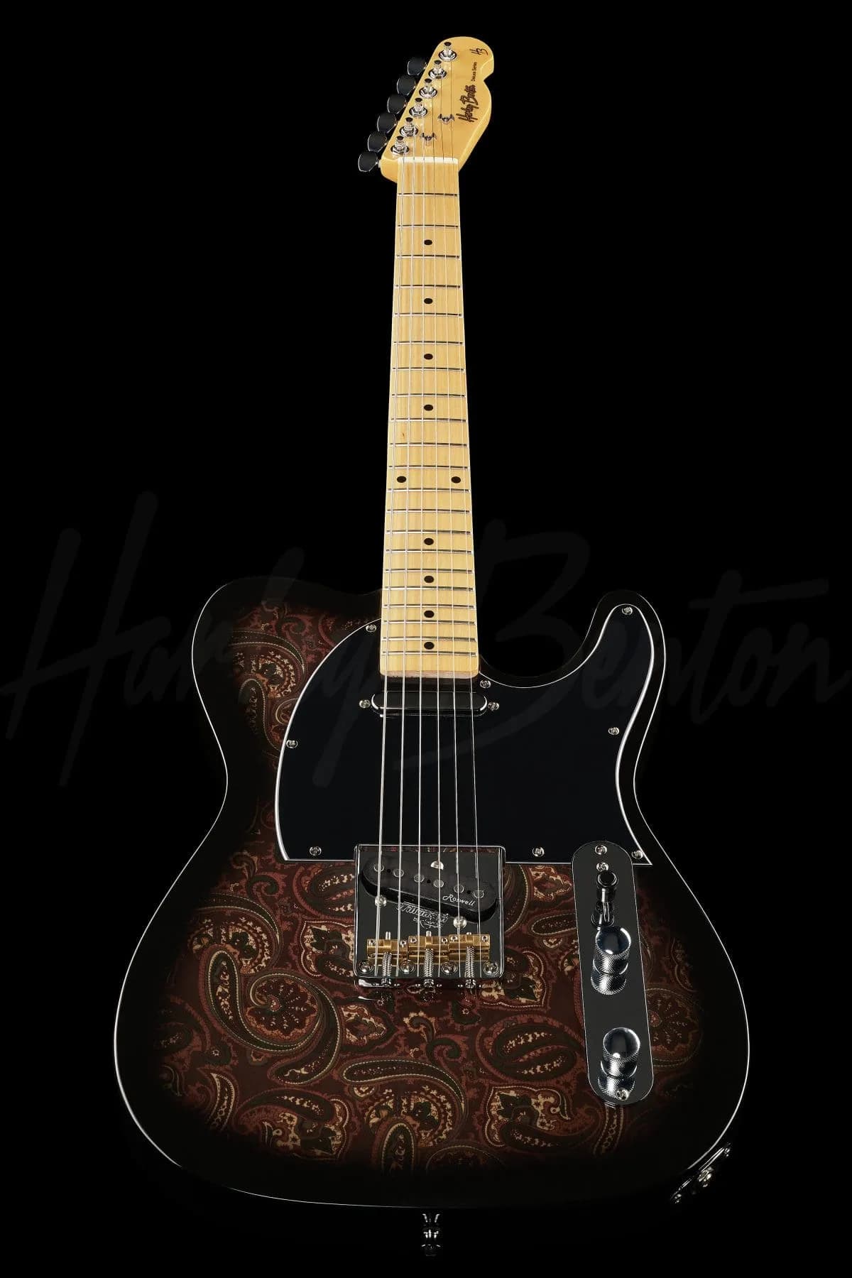 Harley Benton TE-70 Black Paisly — photo 8