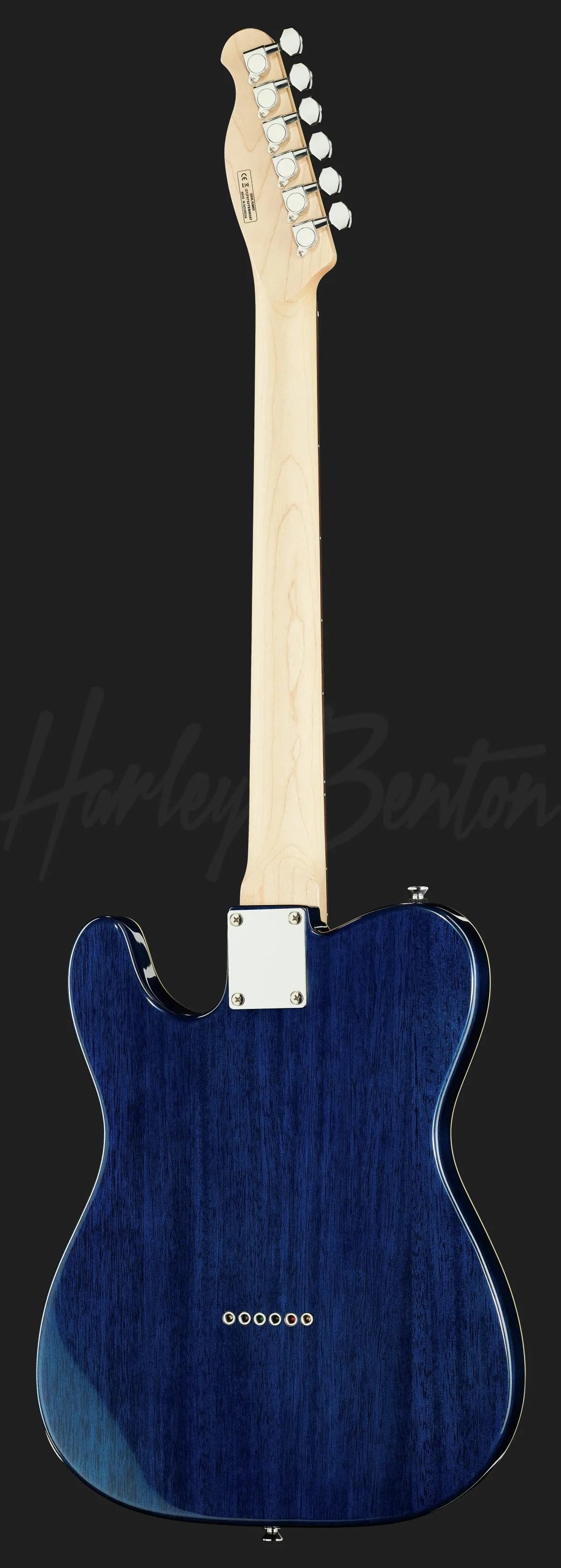 Harley Benton TE-90QM Trans Blue — photo 3