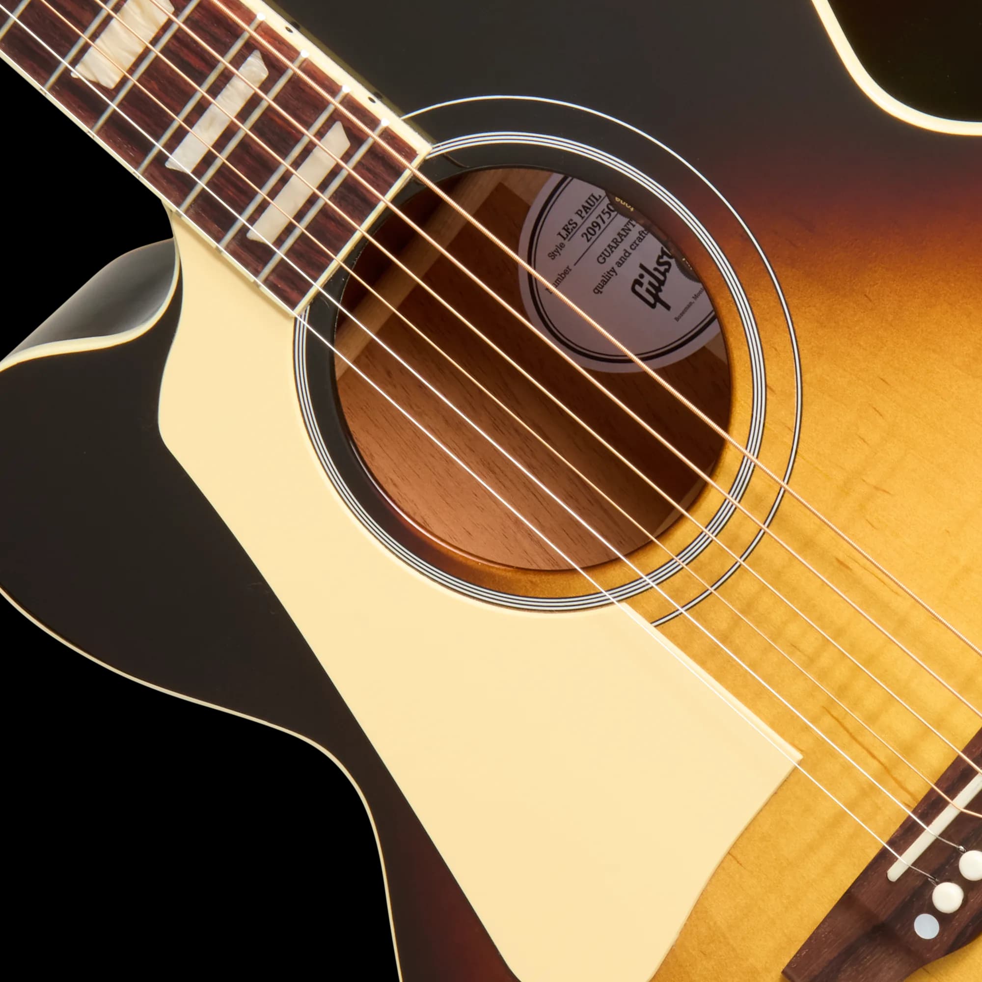 Gibson Les Paul Parlor Acoustic, Left-Handed, Vintage Sunburst — photo 7