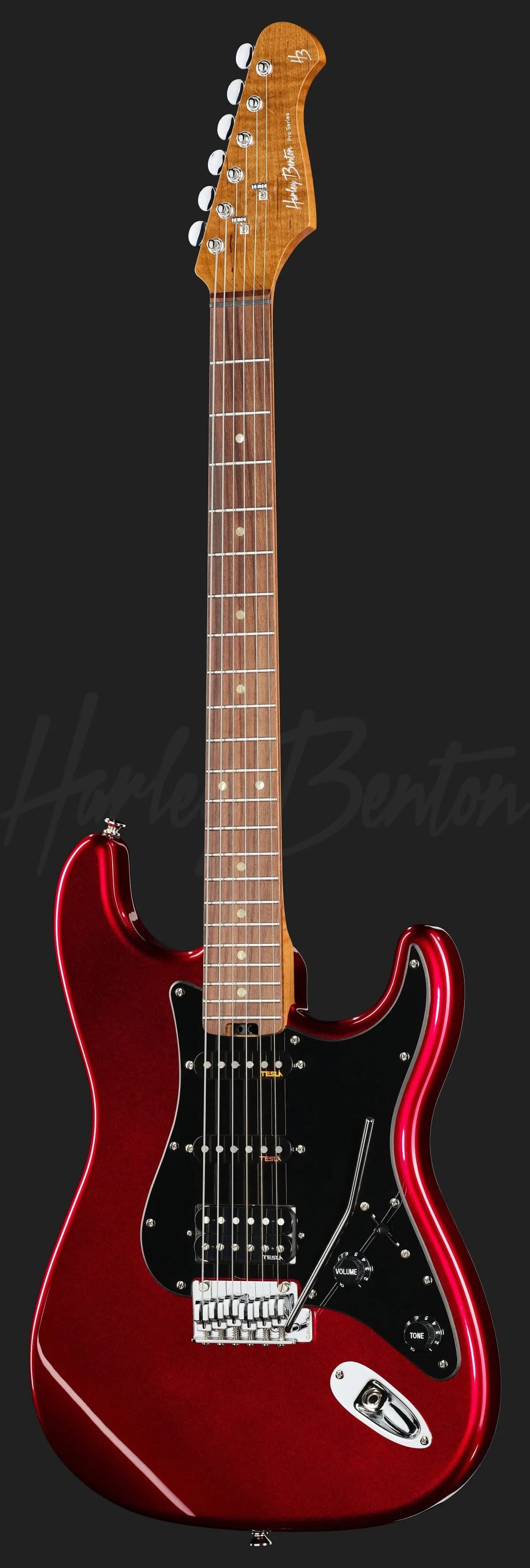 Harley Benton ST-Modern Plus HSS Dark Red Metallic — photo 2