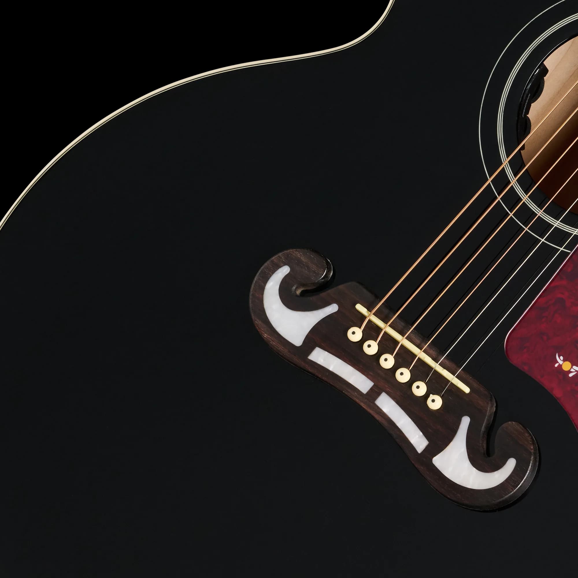 Epiphone J-200 Studio, Ebony, Exclusive — photo 7