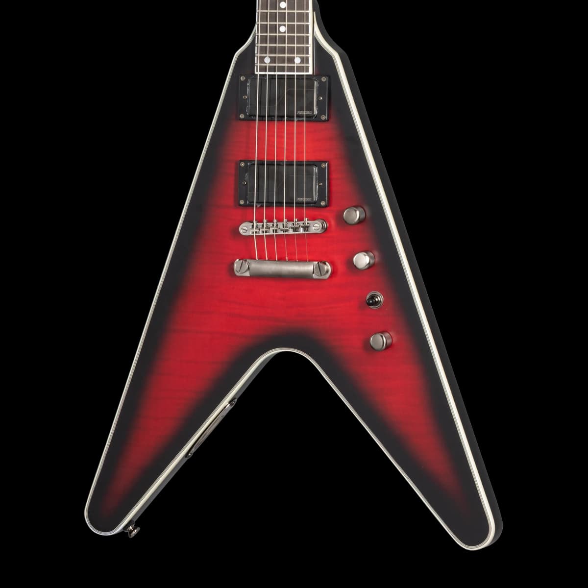 Epiphone Dave Mustaine Flying V Prophecy, Aged Dark Red Burst