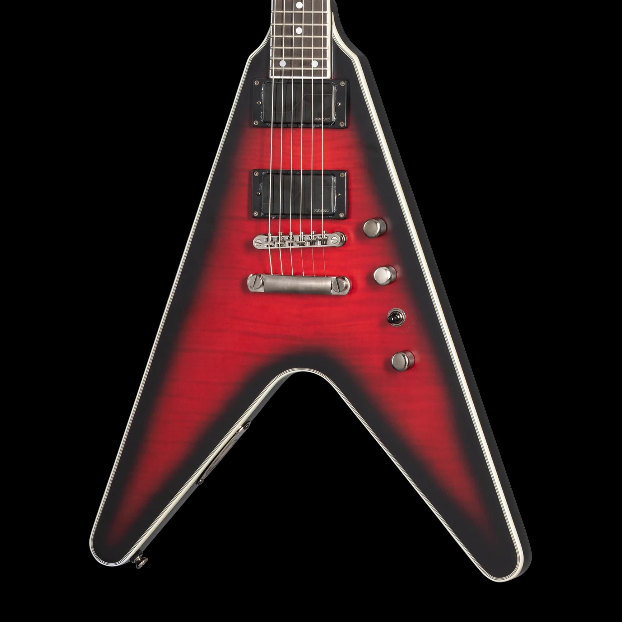 Epiphone Dave Mustaine Flying V Prophecy, Aged Dark Red Burst