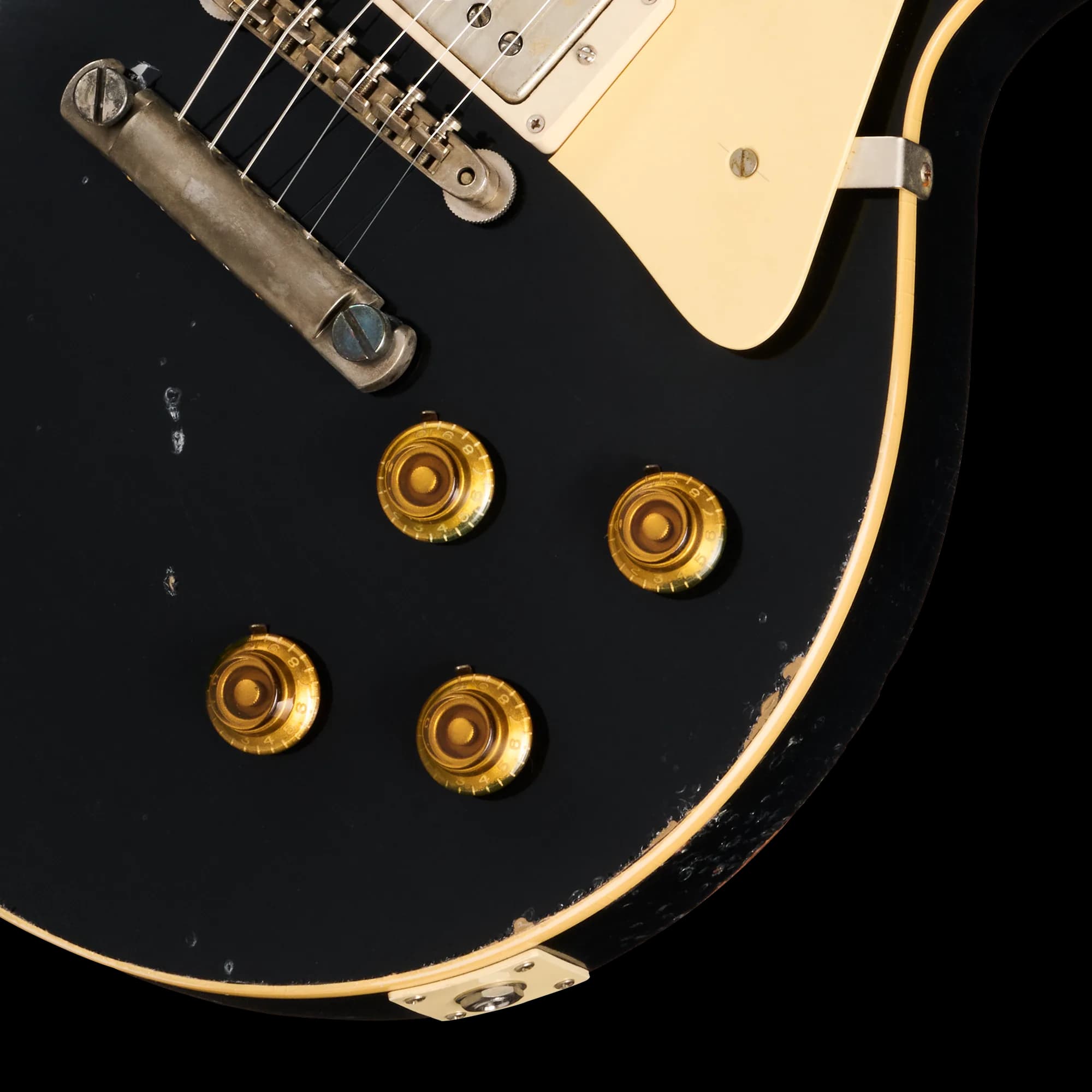 Gibson 1957 Les Paul Standard Reissue, Ultra Heavy Aged, Ebony Over Goldtop — photo 7