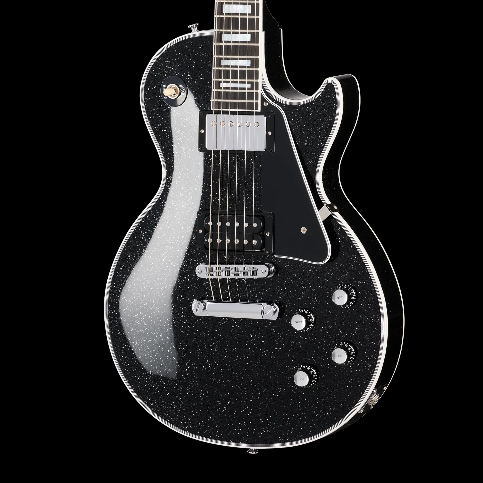 Gibson Les Paul Custom, Andromeda Black, Chrome Hardware