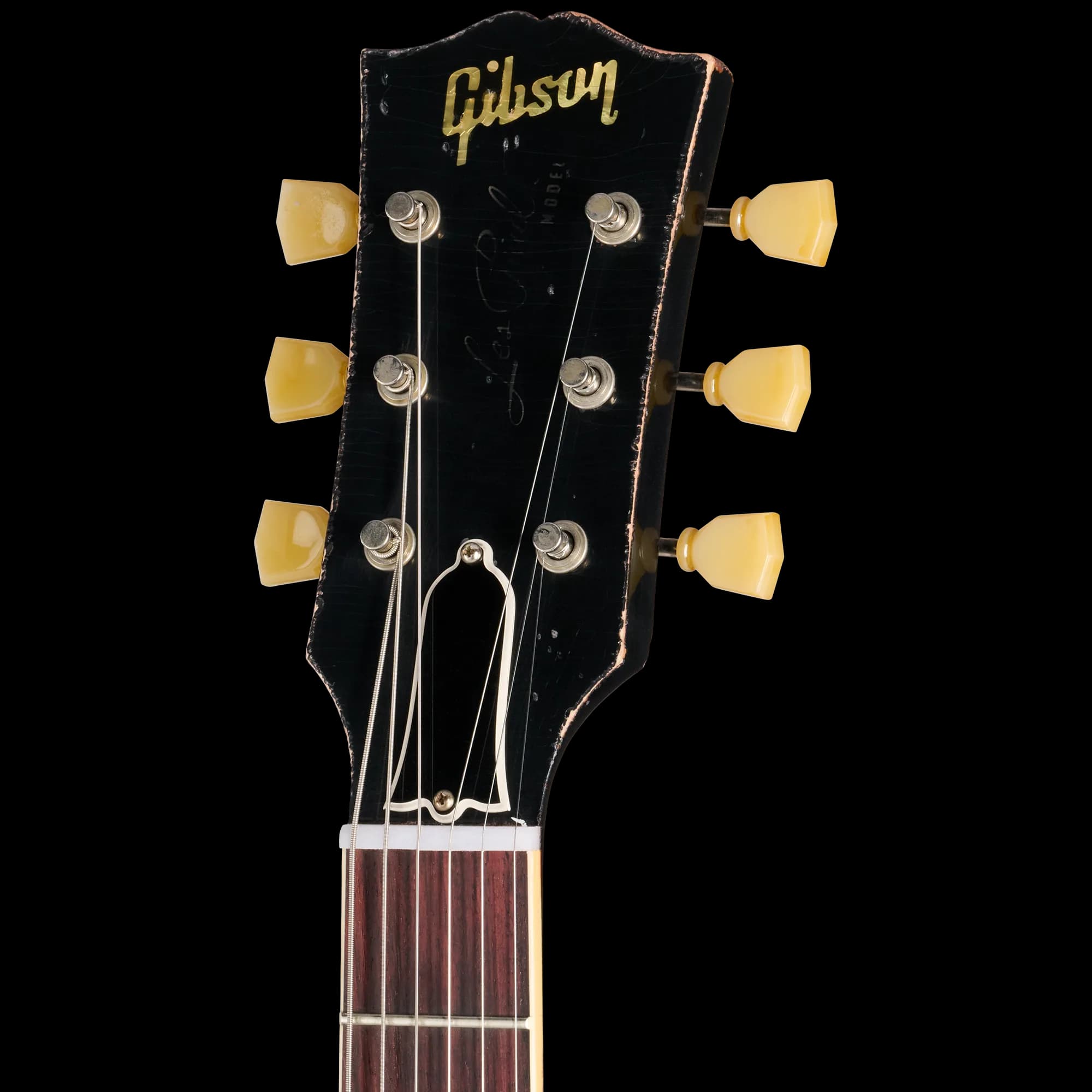 Gibson 1957 Les Paul Standard Reissue, Ultra Heavy Aged, Ebony Over Goldtop — photo 5