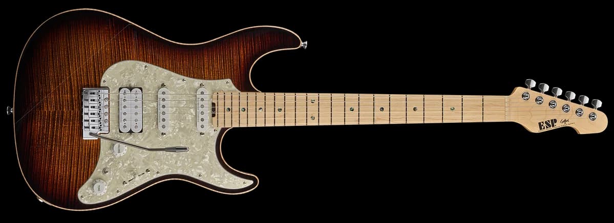 ESP Snapper Ctm Tiger Eye Sunburst