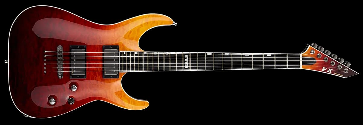ESP E-II Horizon NT-II Tiger Eye Amber Fade