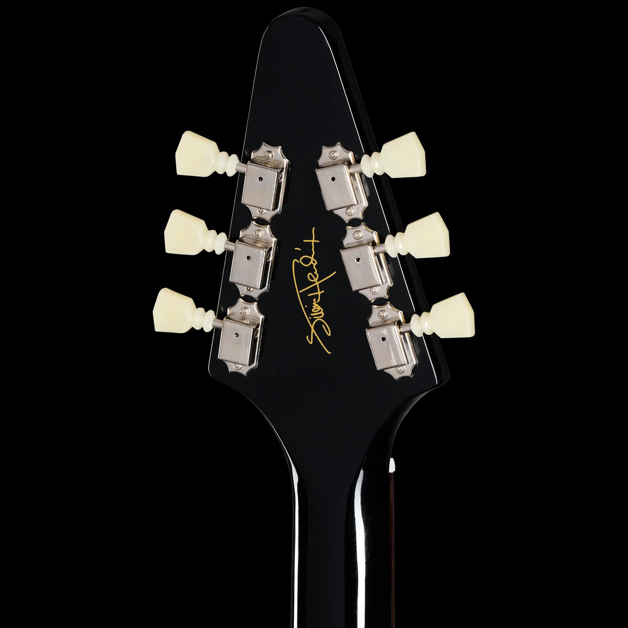 Epiphone Inspired by Gibson Custom Jimi Hendrix™ "Love Drops" Flying V, Left-Handed, Ebony — photo 5