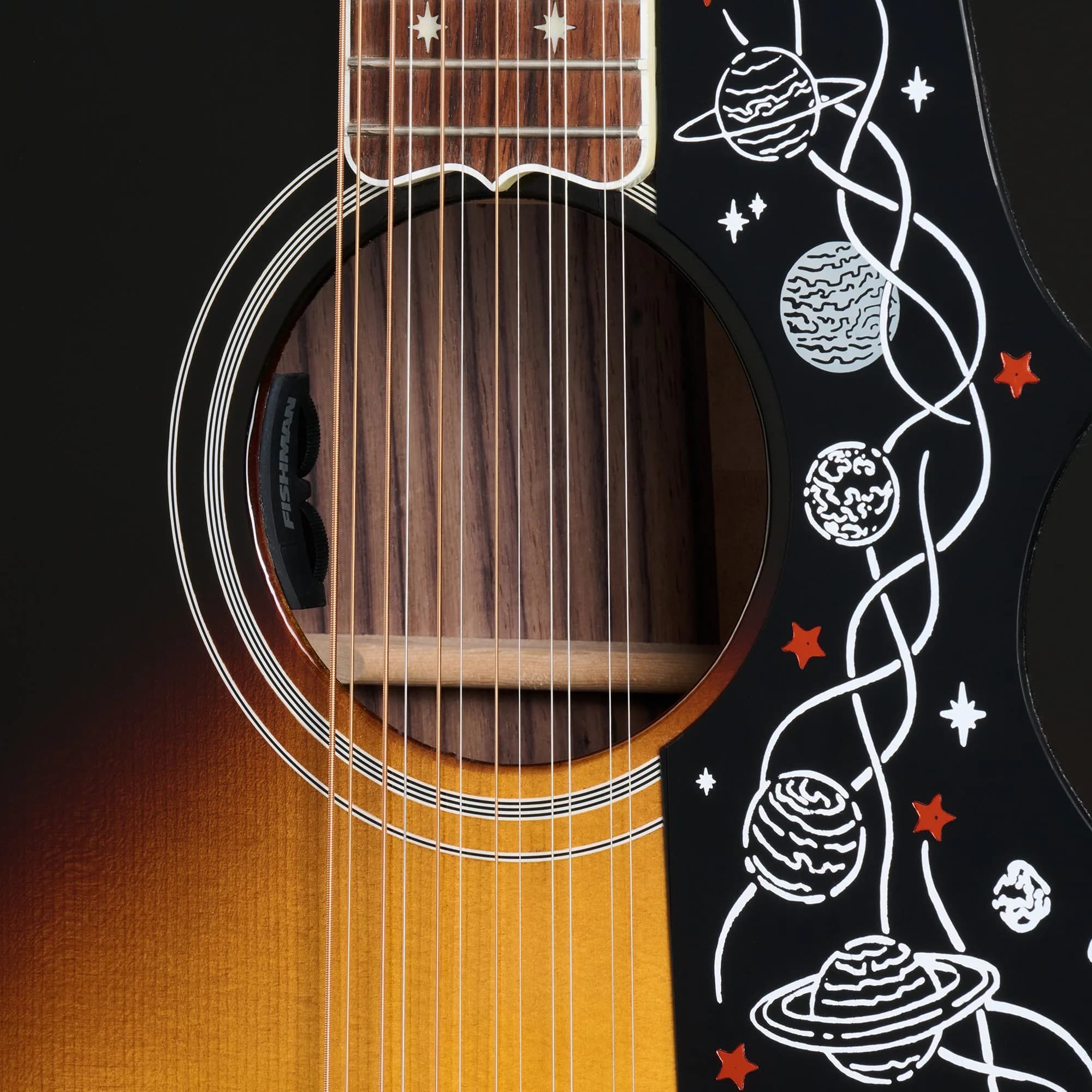 Gibson Brian May SJ-200 12-String, Vintage Sunburst — photo 5