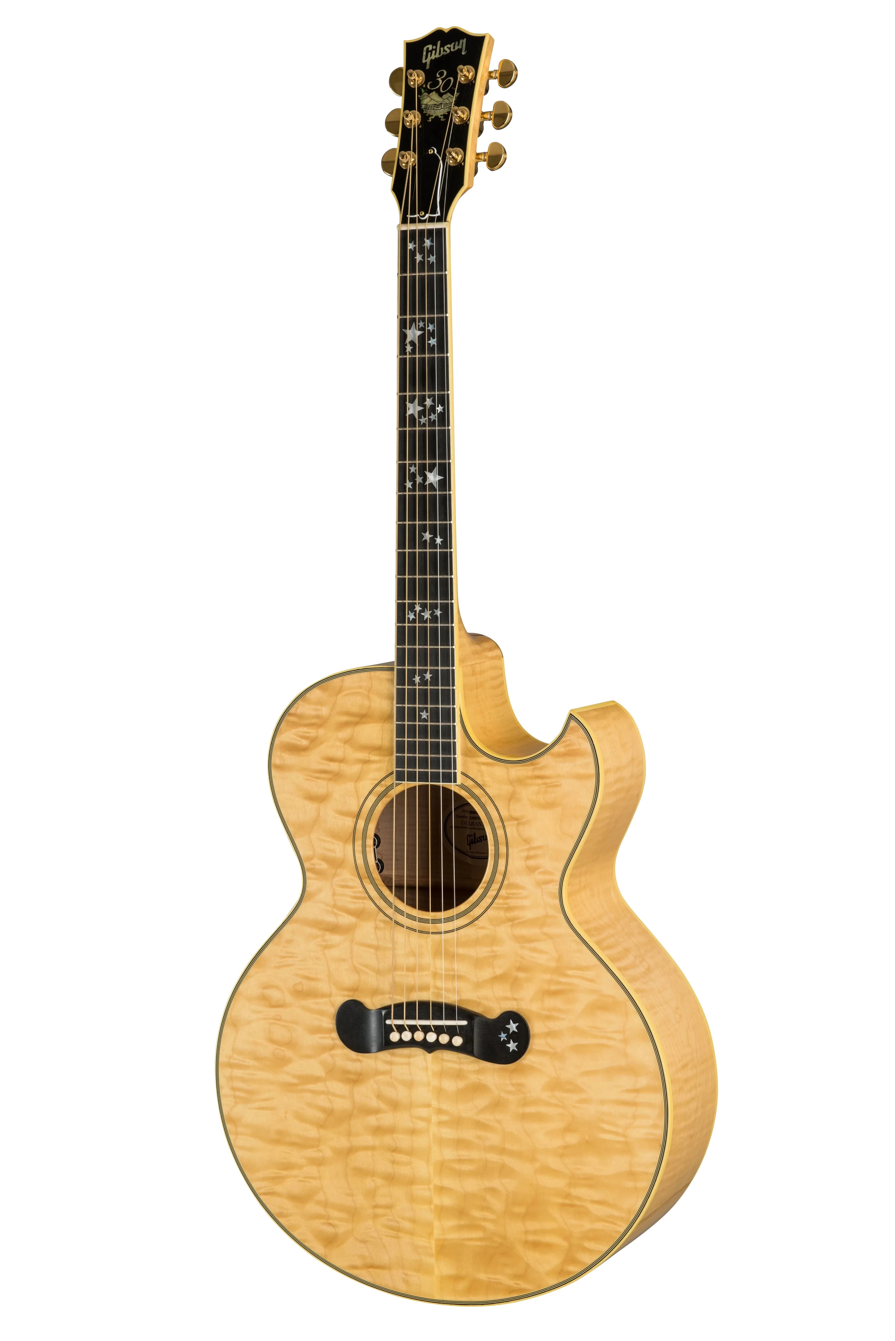 Gibson 30th Anniversary Starburst, Transparent Amber (Gibson Hardshell Case Included), Triple Antique