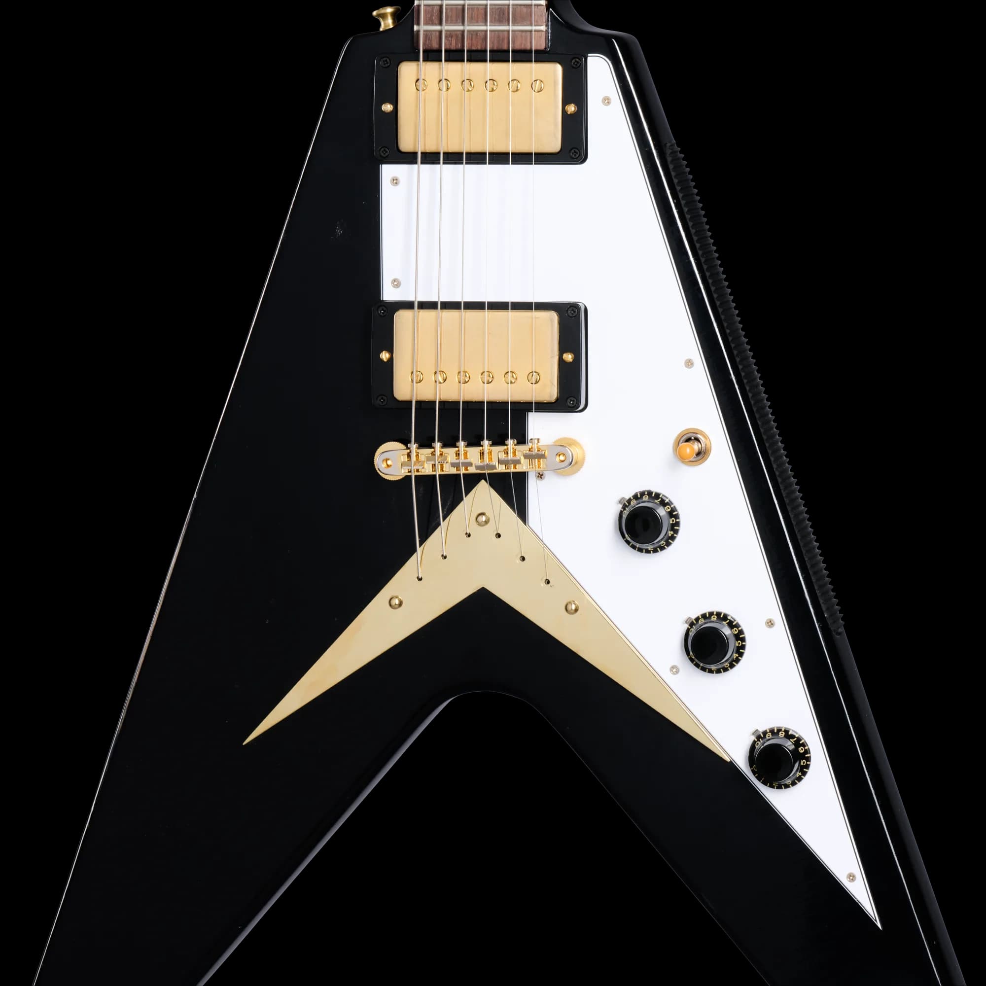 Gibson 1958 Korina Flying V Reissue, Light Aged, Ebony — photo 8