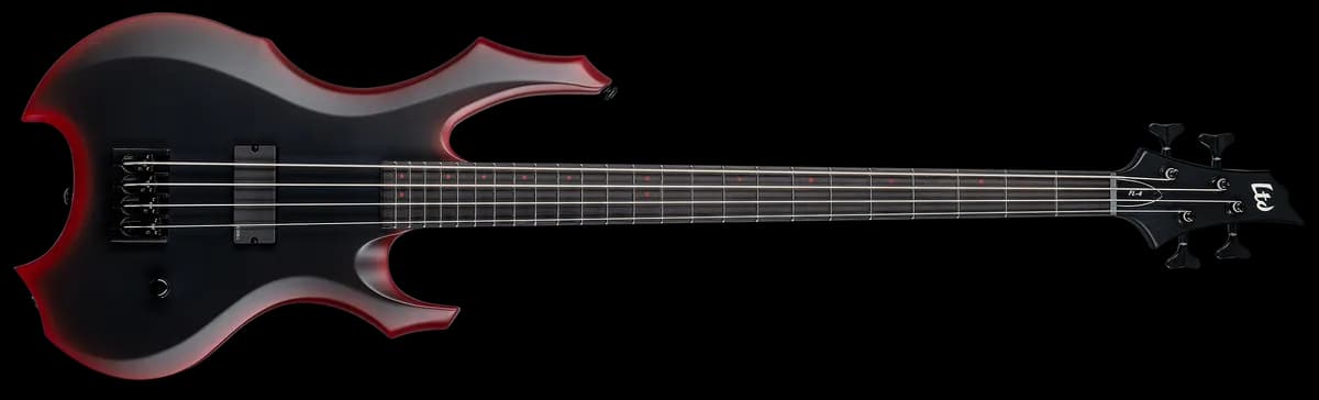 ESP FL-4 BLACK RED BURST SATIN