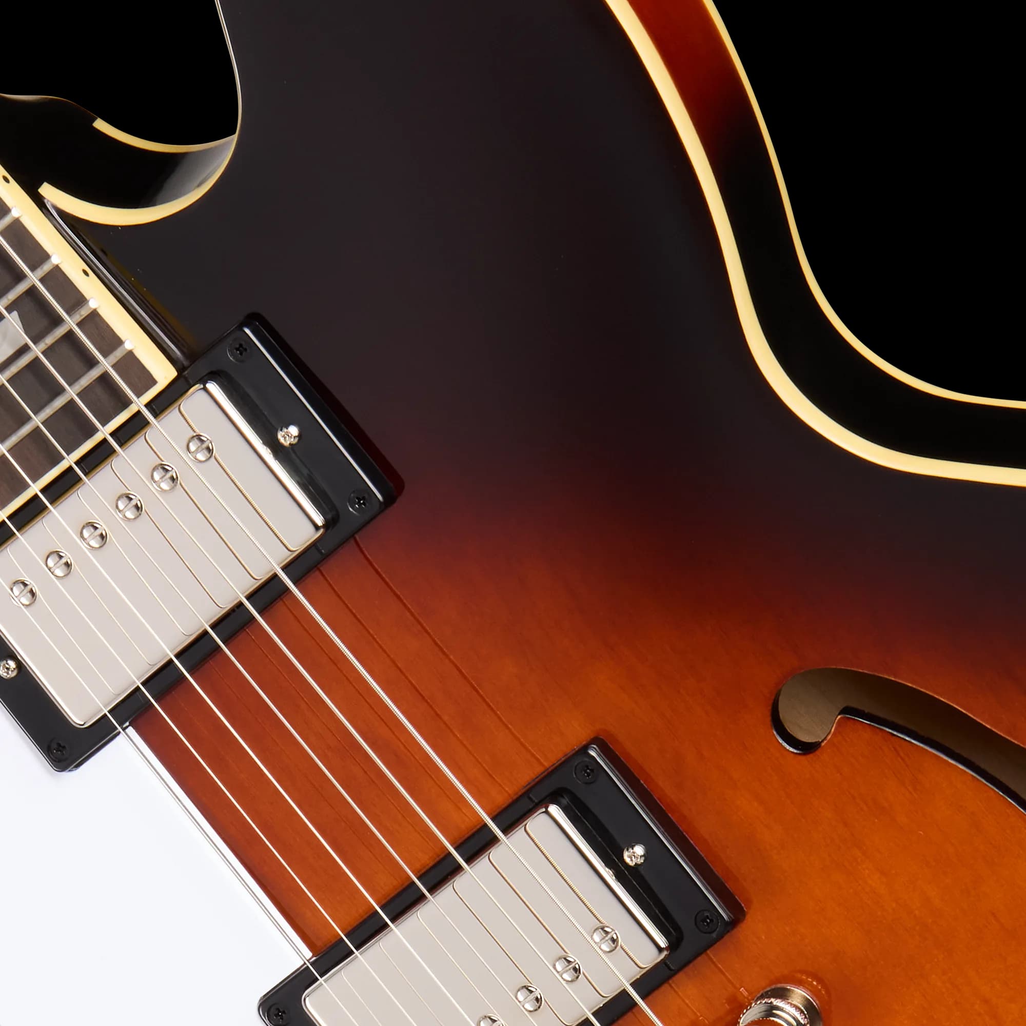 Epiphone Bonehead Riviera, Left-Handed, Dark Tobacco Sunburst — photo 7