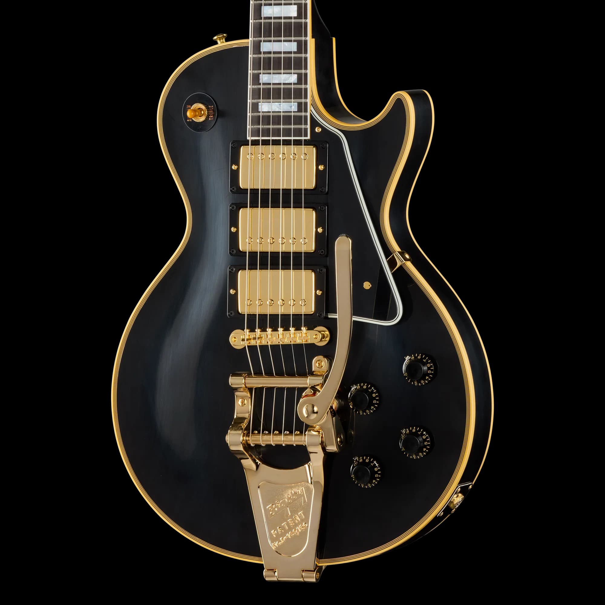 Gibson 1957 Les Paul Custom Reissue 3-Pickup Bigsby VOS, Ebony