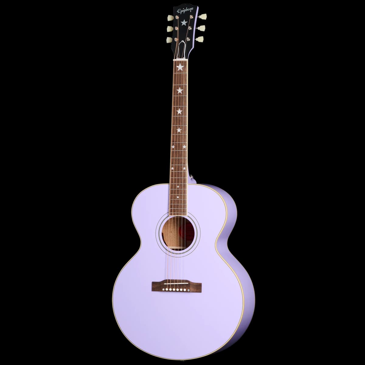Epiphone IGC J-180 LS, Lavender, Exclusive — photo 3