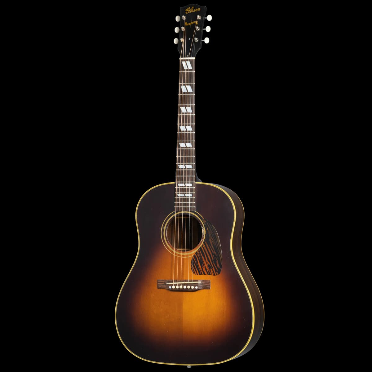 Gibson 1942 Banner Southern Jumbo Reissue, Light Aged, Vintage Sunburst — photo 3