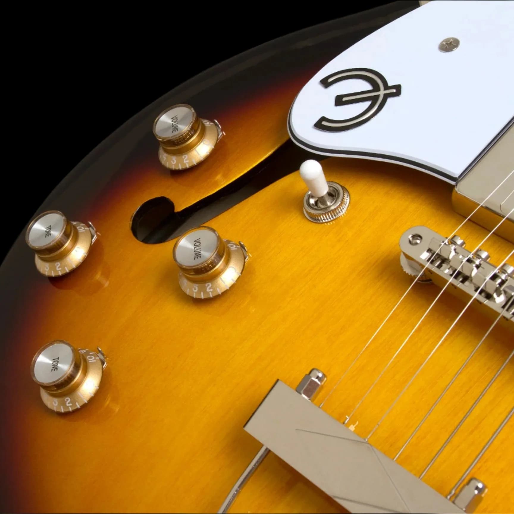 Epiphone Casino, Left-Handed, Vintage Sunburst — photo 7