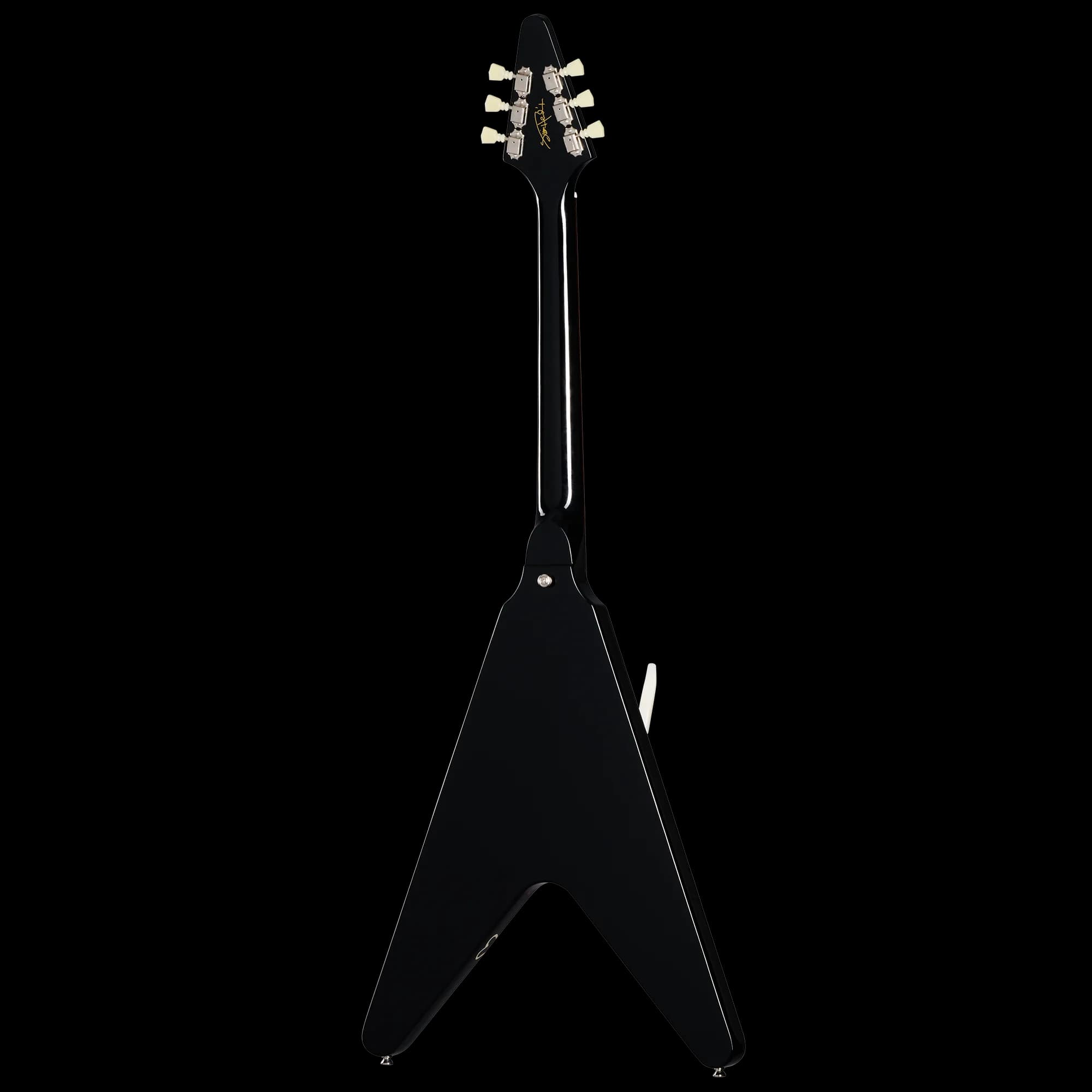 Epiphone Inspired by Gibson Custom Jimi Hendrix™ "Love Drops" Flying V, Left-Handed, Ebony — photo 4