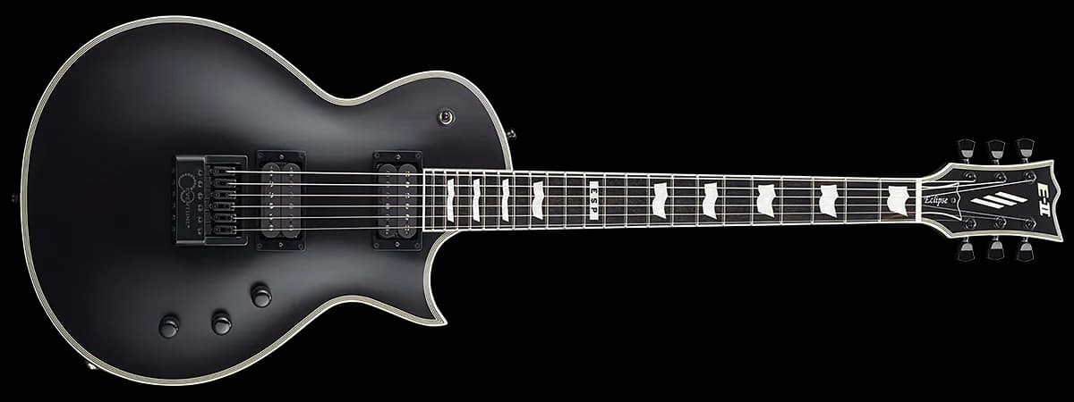 ESP E-II Eclipse Evertune BLACK SATIN
