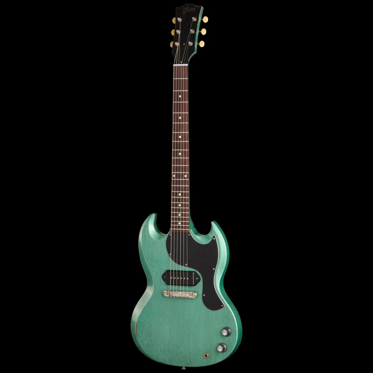 Gibson 1963 Les Paul SG Junior Reissue, Light Aged, TV Inverness Green — photo 3