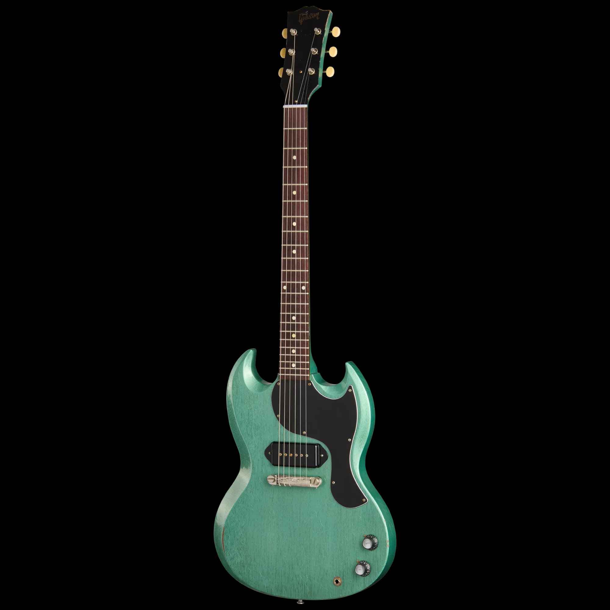 Gibson 1963 Les Paul SG Junior Reissue, Light Aged, TV Inverness Green — photo 3