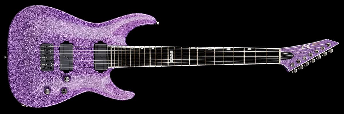 ESP E-II Horizon NT-7B Hipshot PURPLE SPARKLE