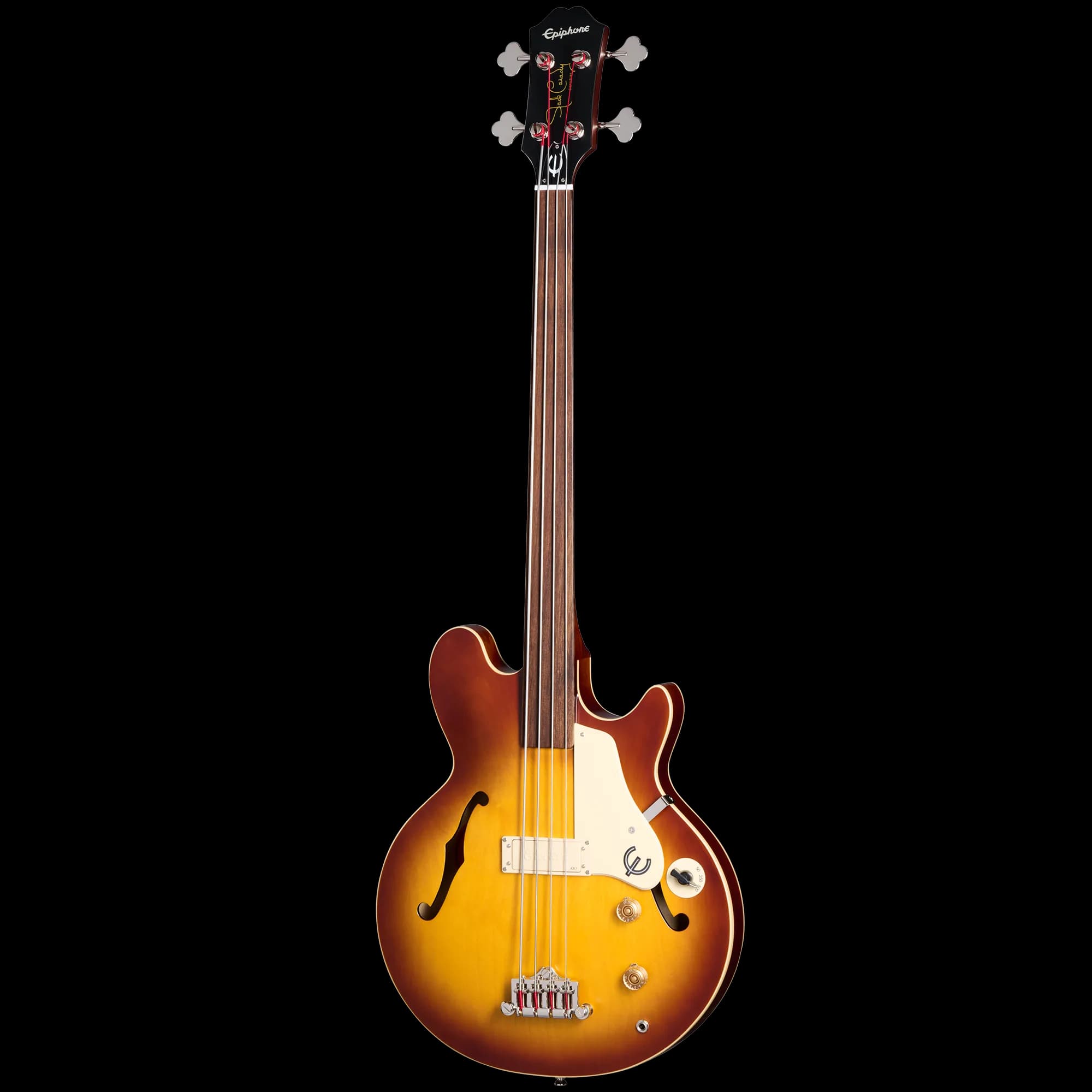 Epiphone Jack Casady Fretless Bass, Aged Royal Tan — photo 3