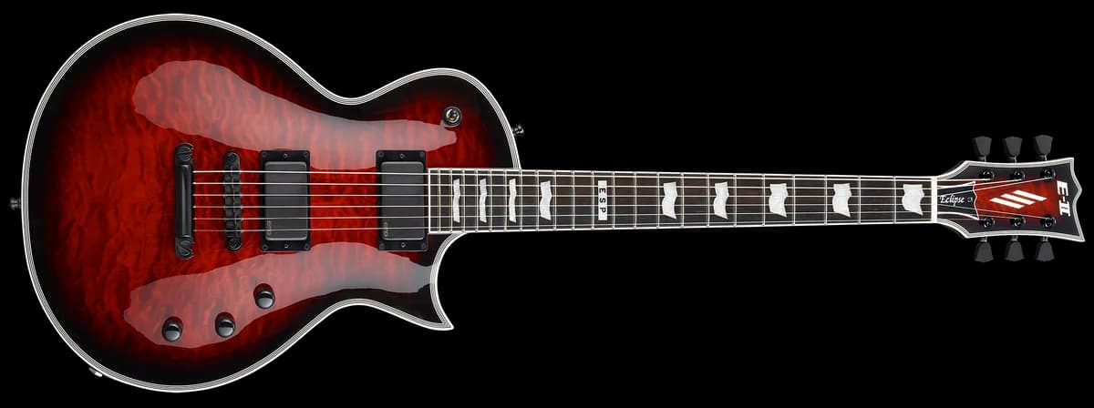 ESP E-II Eclipse SEE THRU BLACK CHERRY SUNBURST — photo 4