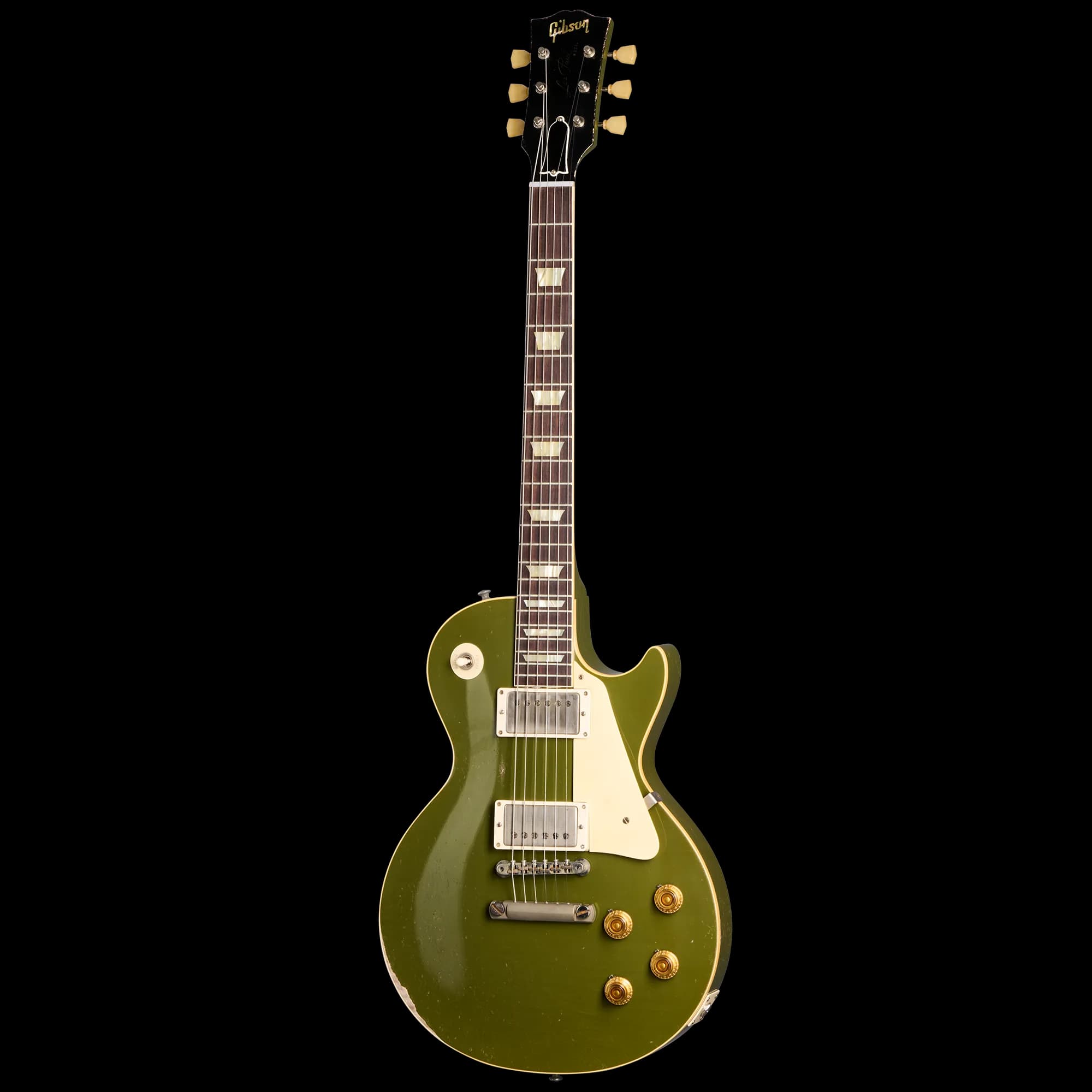 Gibson 1958 Les Paul Standard, Heavy Aged, Olive Drab — photo 2