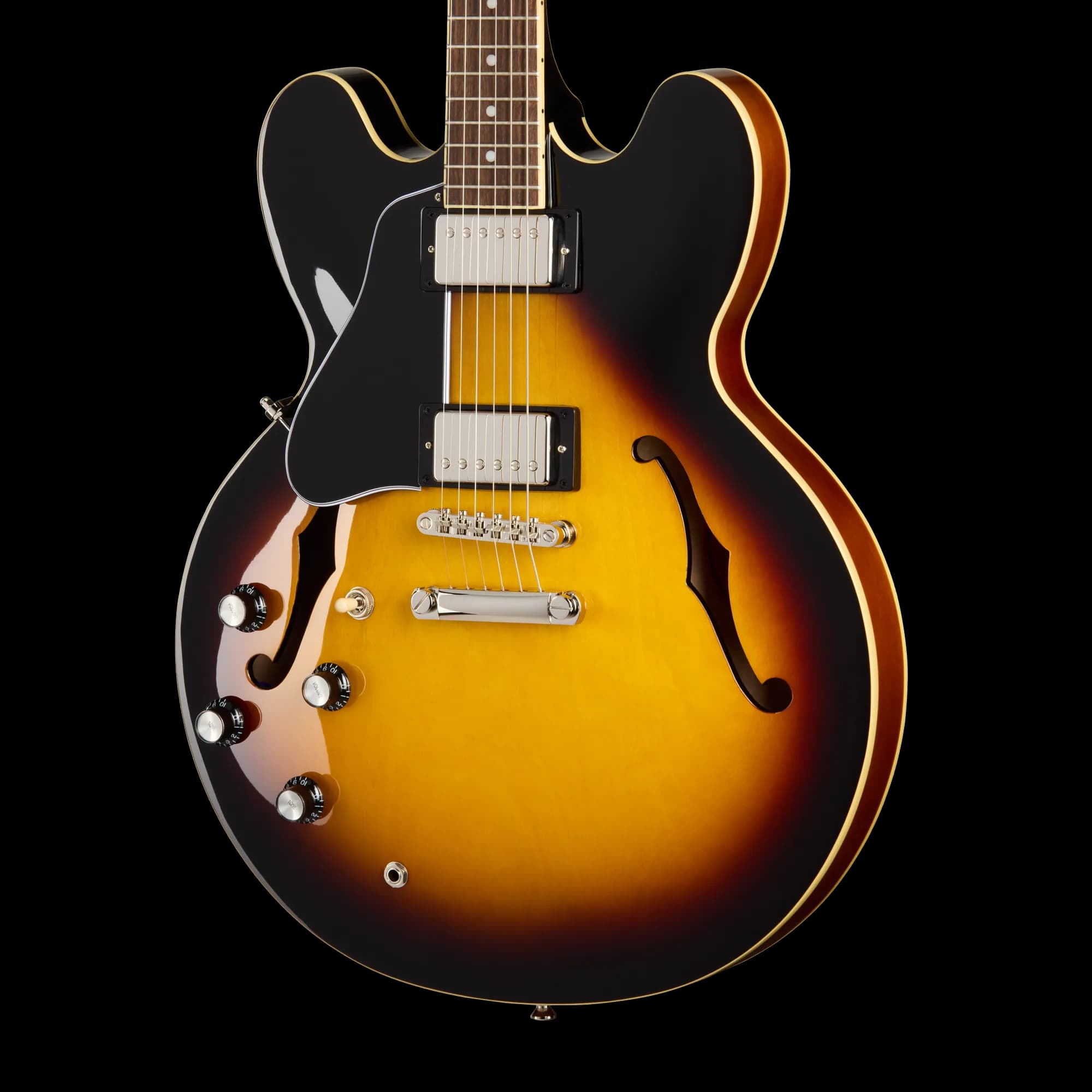 Epiphone ES-335, Left-Handed, Vintage Sunburst