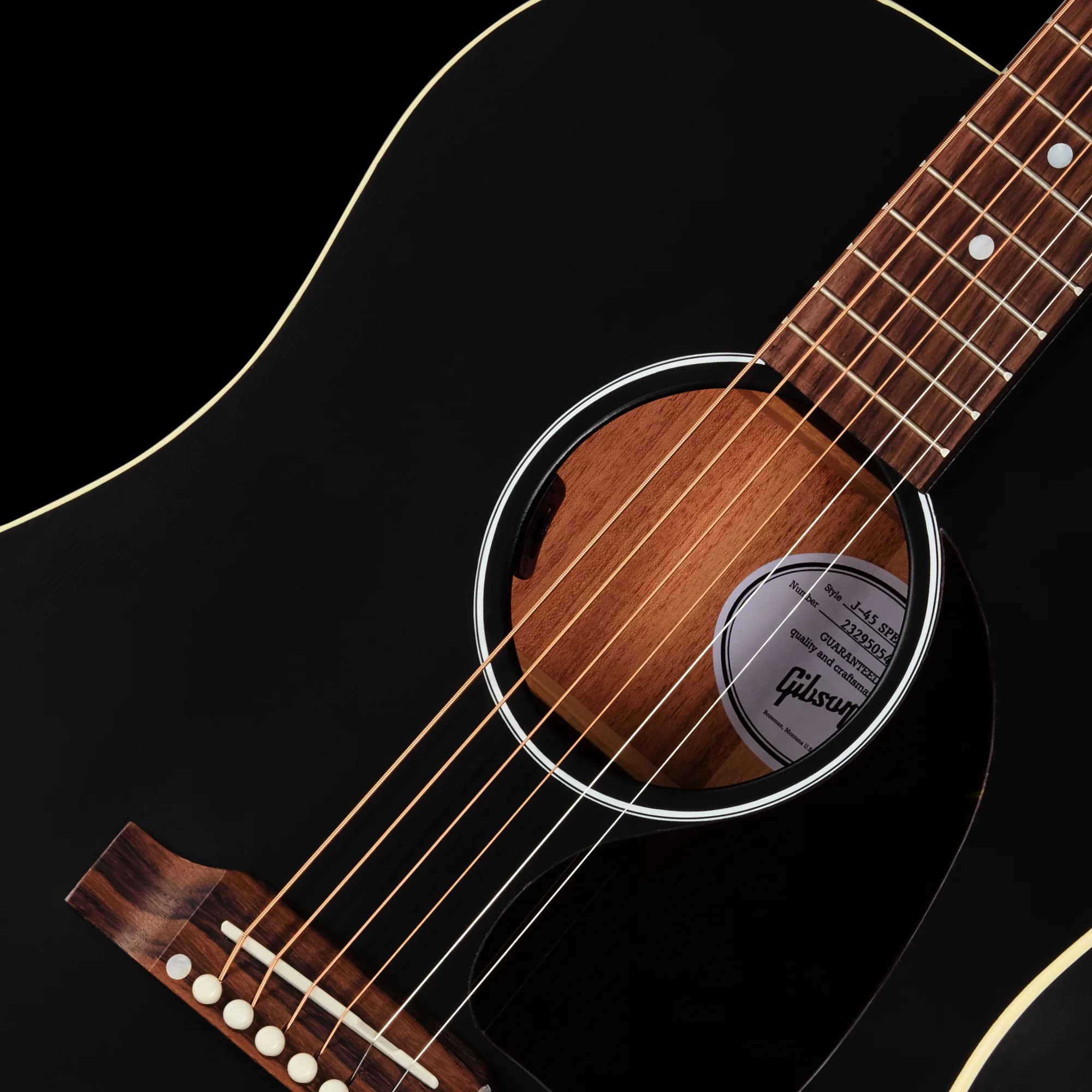 Gibson J-45 Special, Satin Ebony — photo 7