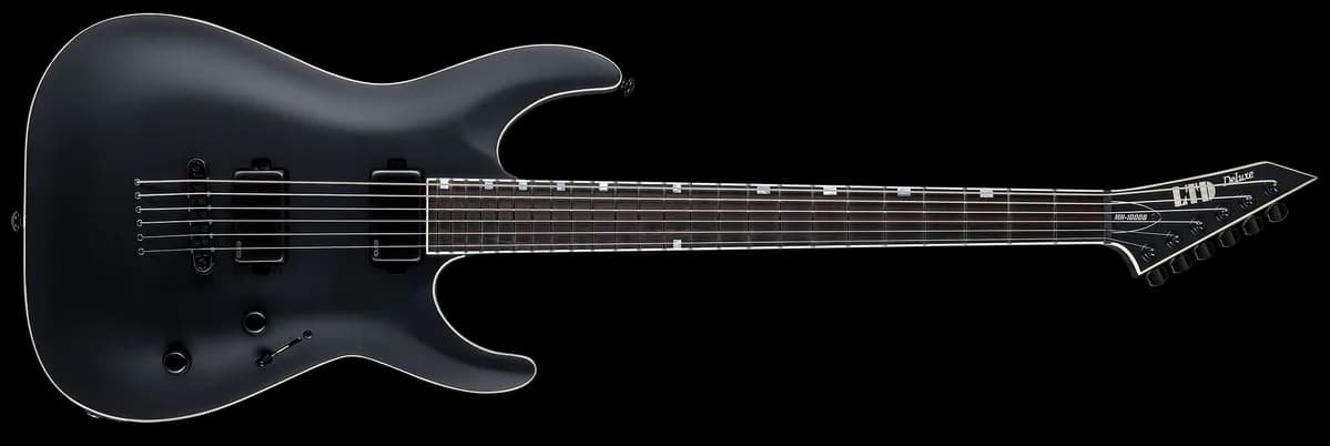 ESP MH-1000NT Baritone Black Satin