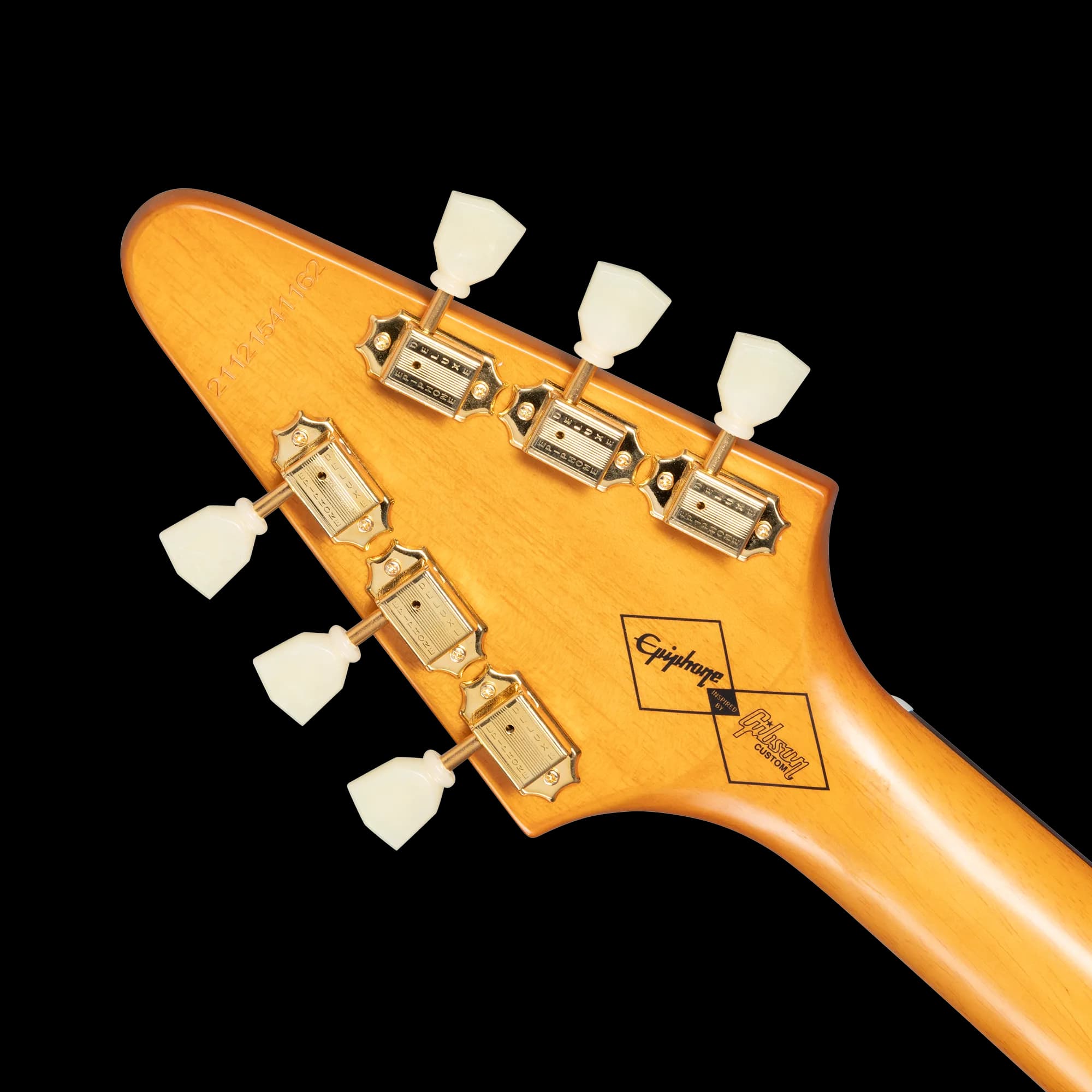 Epiphone IGC 1958 Korina Flying V, Aged Natural, Exclusive — photo 6