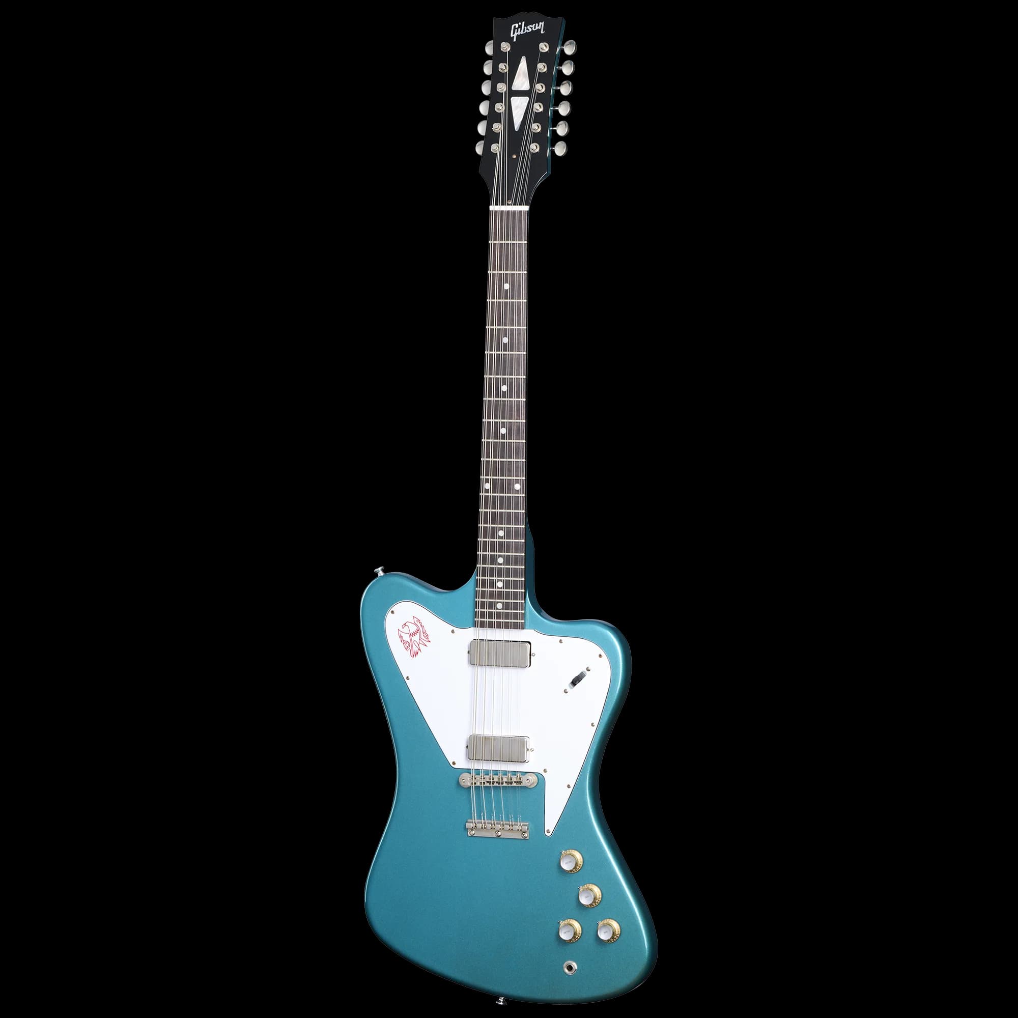Gibson 1965 Non-Reverse Firebird V 12-String Reissue, Aqua Mist VOS — photo 3