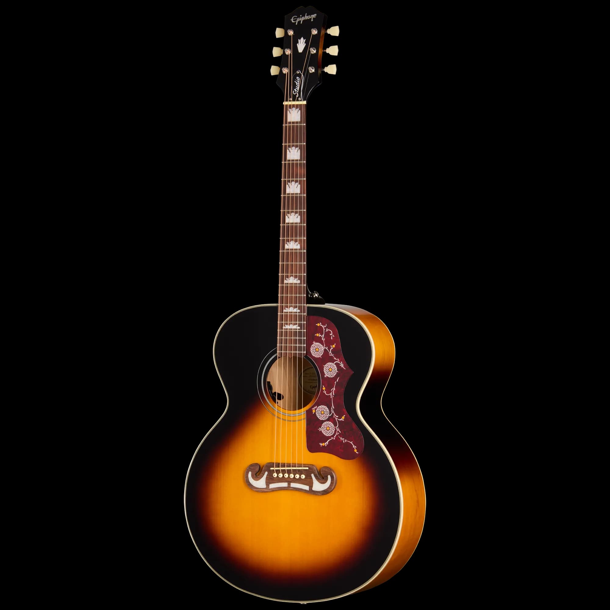 Epiphone J-200 Studio, Vintage Sunburst — photo 3