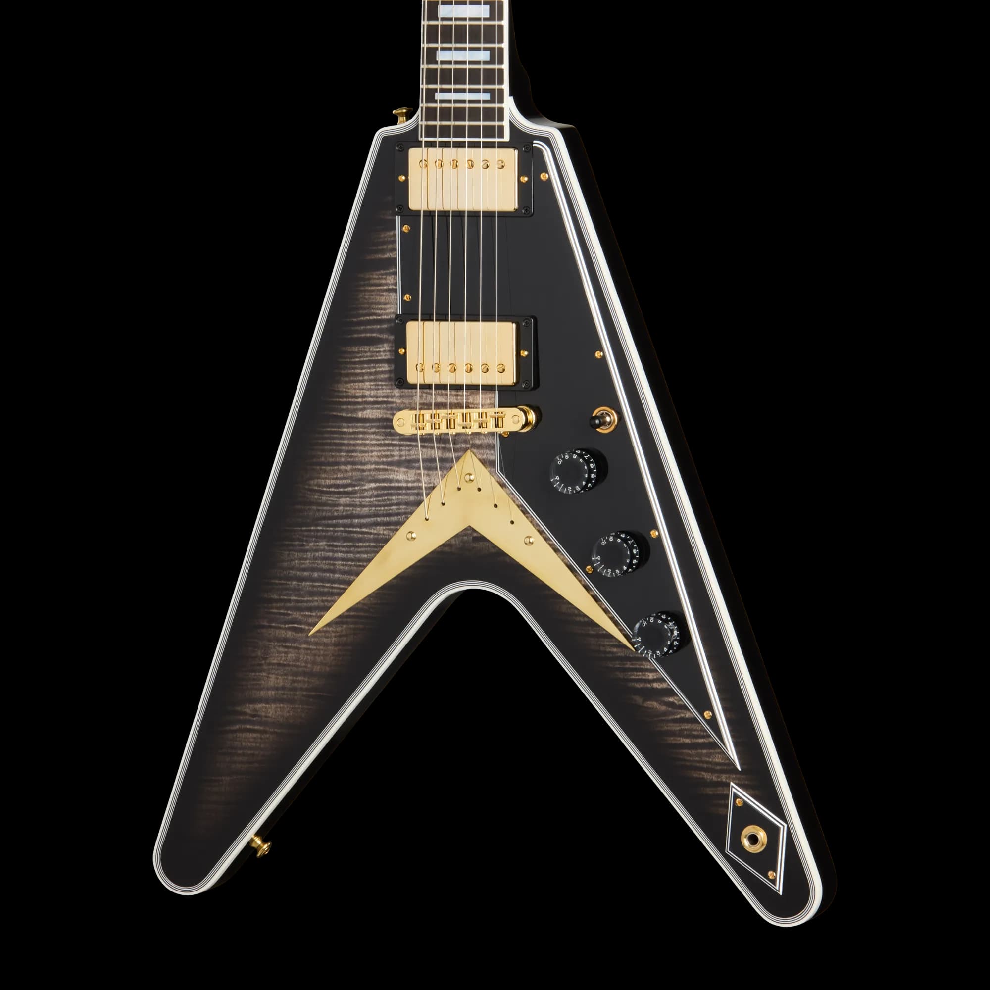Gibson Flying V Custom Figured Top, VOS, Cobra Burst