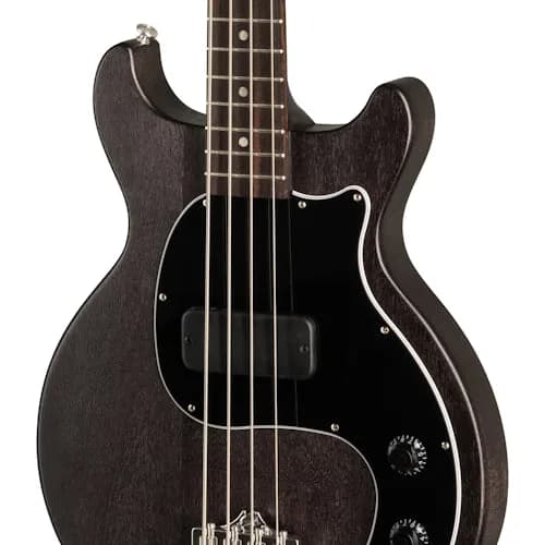 Gibson Les Paul Junior Tribute DC Bass, Worn Ebony — photo 4