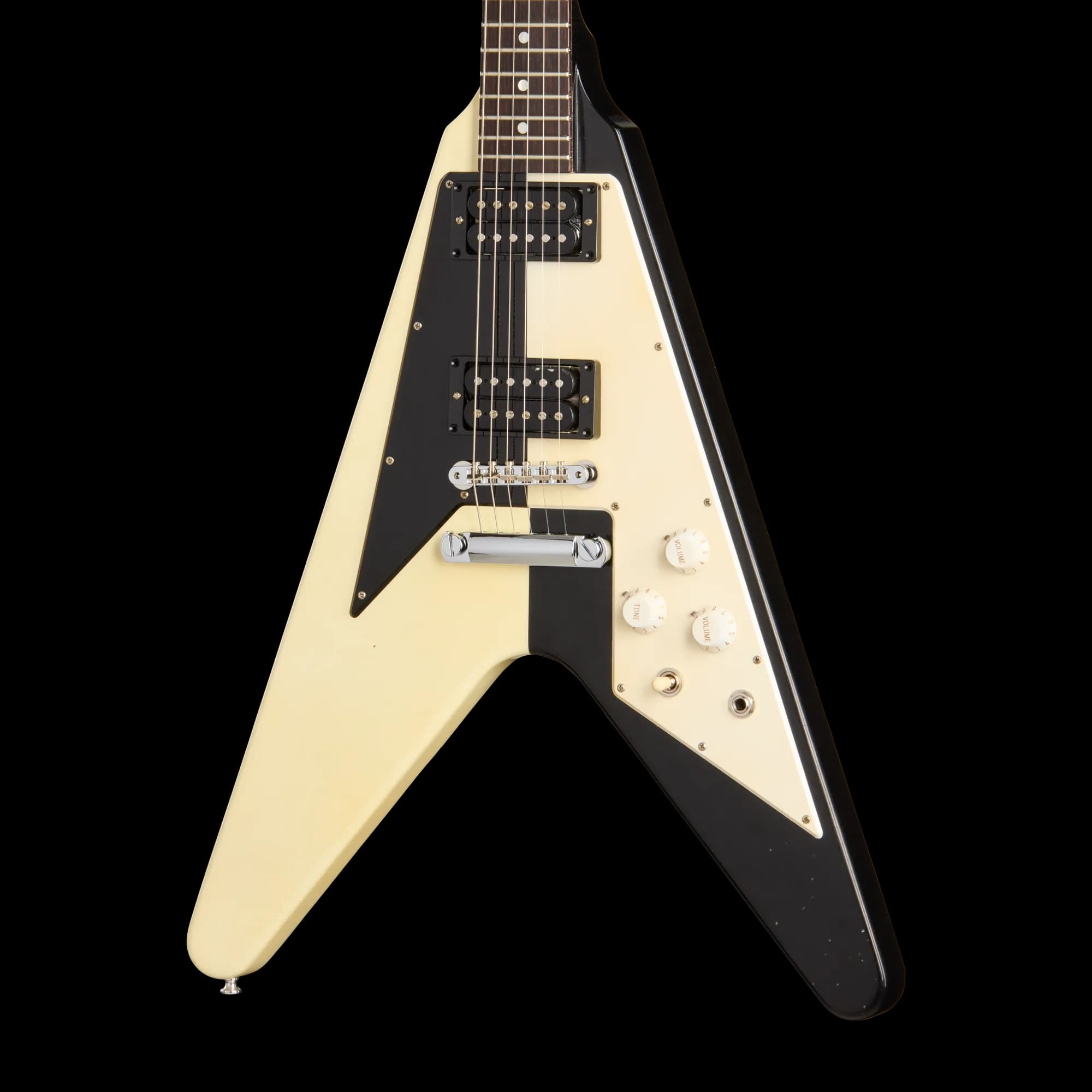 Gibson Michael Schenker 1971 Flying V Collector’s Edition, Black/White