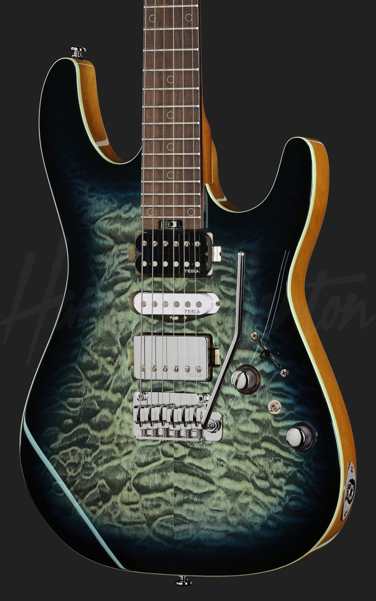 Harley Benton Fusion-IV HSH RW QBLB — photo 4