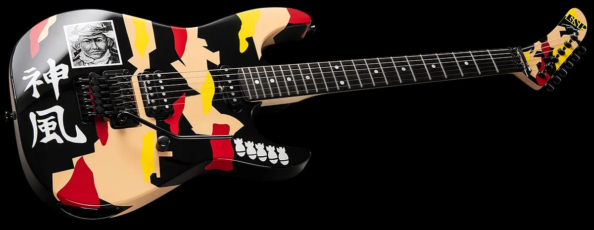 ESP KAMIKAZE-1 Black w/ Graphic — photo 3
