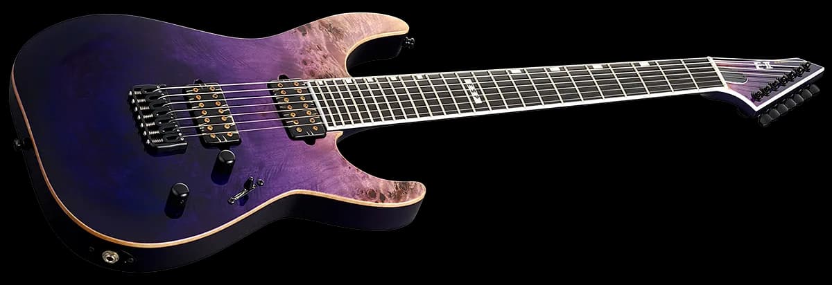 ESP E-II M-II 7 Ht Purple Natural Fade — photo 3