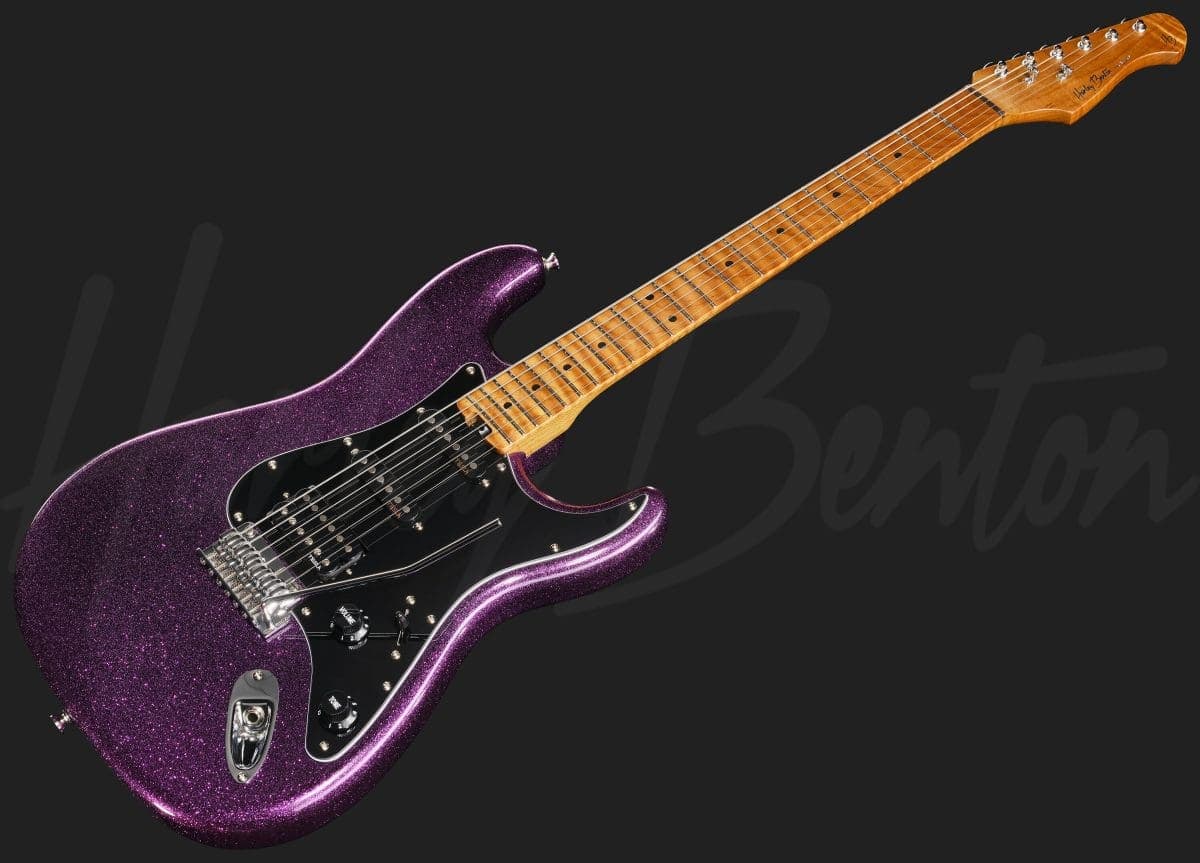 Harley Benton ST-Modern Plus MN HSS Dark Purple Sparkle — photo 8