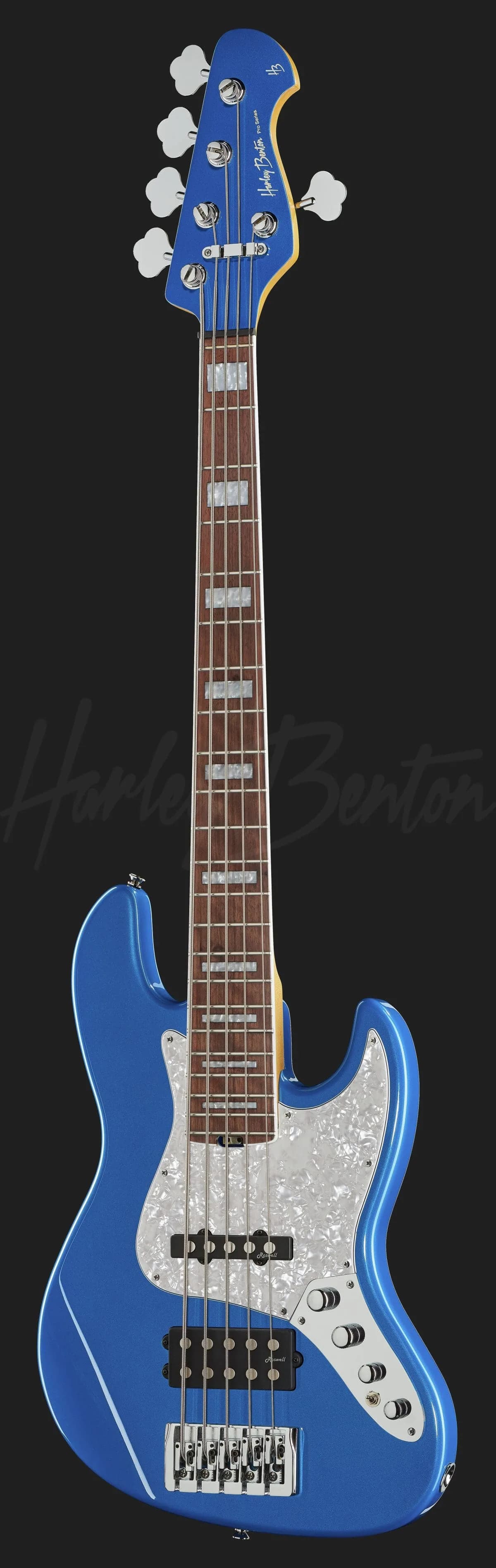 Harley Benton Enhanced MJ-5EB Lake Blue — photo 2