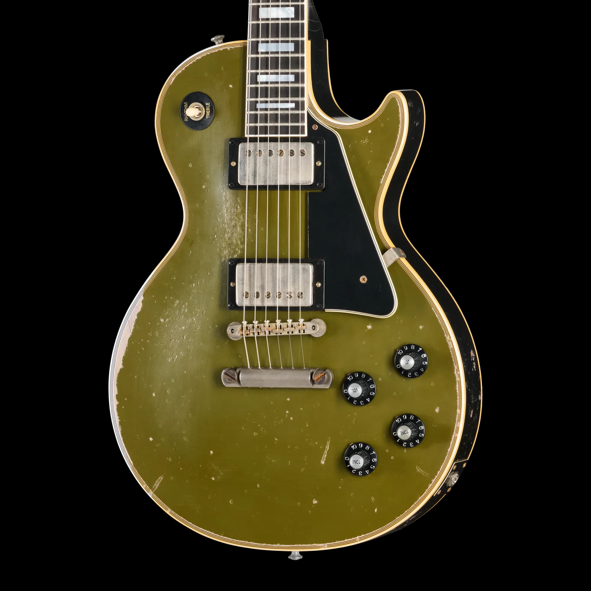 Gibson LE 1968 Les Paul Custom Reissue, Heavy Aged, Olive Drab Top
