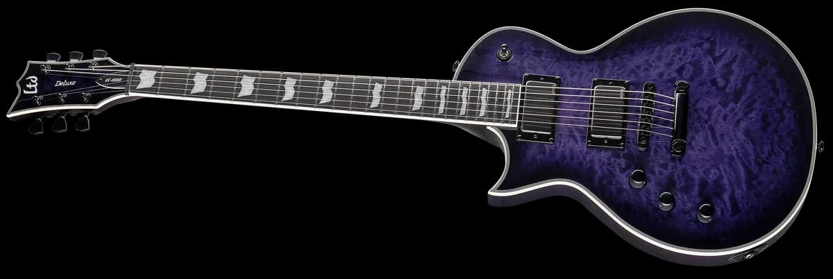 ESP EC-1000 Lh See Thru Purple Sunburst — photo 3